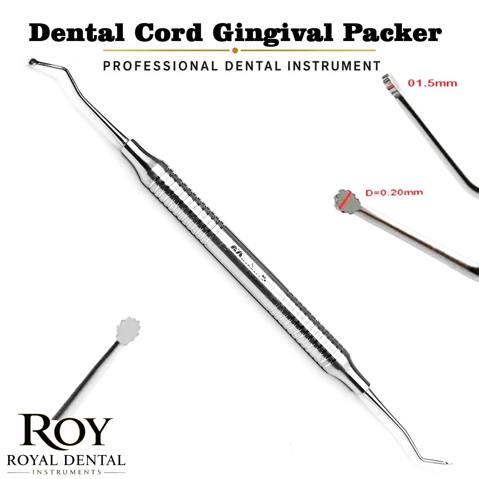Dental Cord Packer Small Tip Gingival Atraumatic Retraction Surgical Instruments
