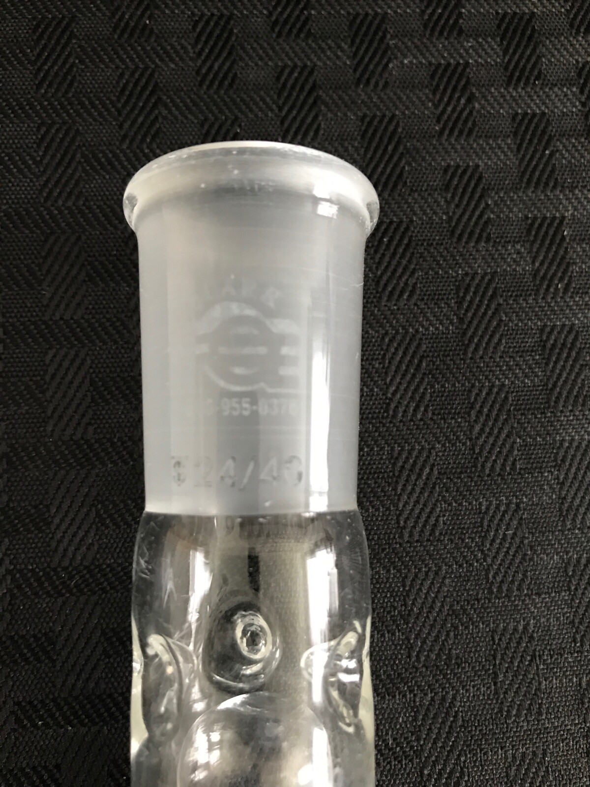 QUARK Glass 24/40 118-160mm EL Snyder 2-Ball Chamber Distillation Column B