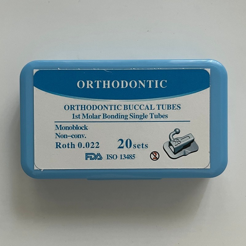20Set Dental Orthodontic Buccal Tubes 1st 2nd Molar Roth/MBT 022 Bondable U1/L1