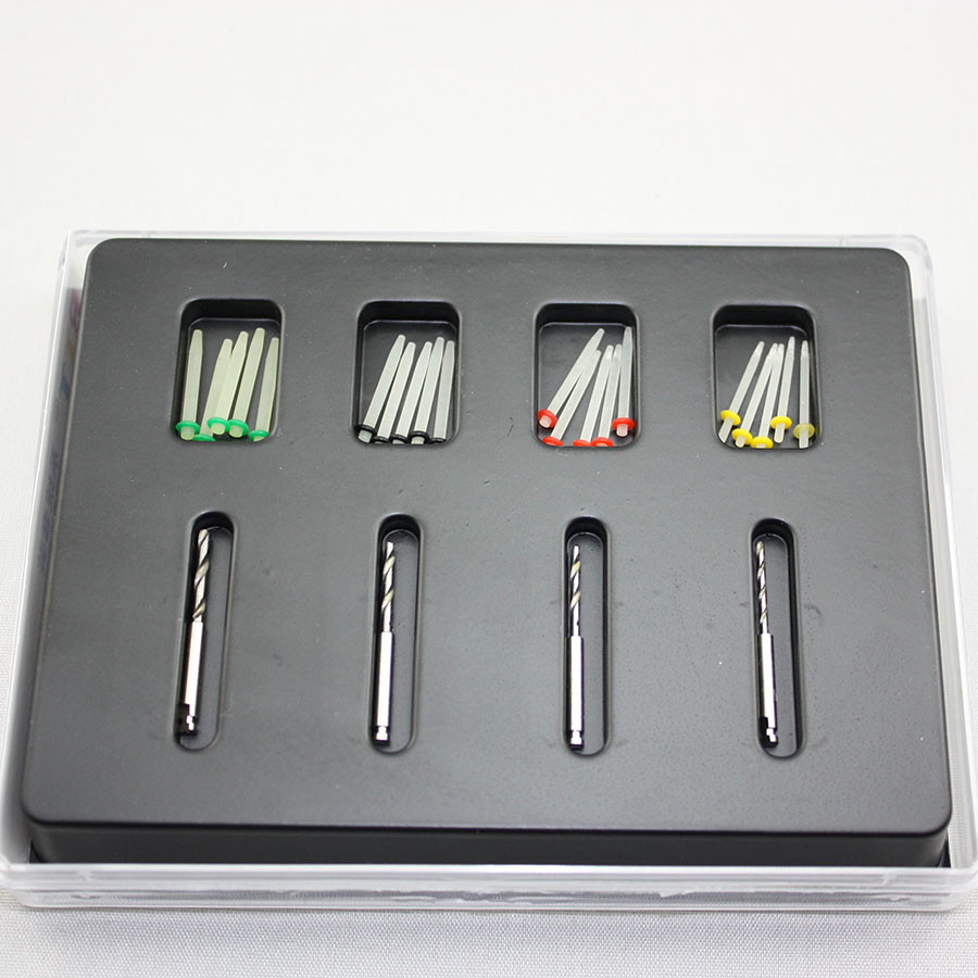 NEW 1 Box Dental Fiber Set 20 Pcs Fiber Post & 4 Drills Dentist Product