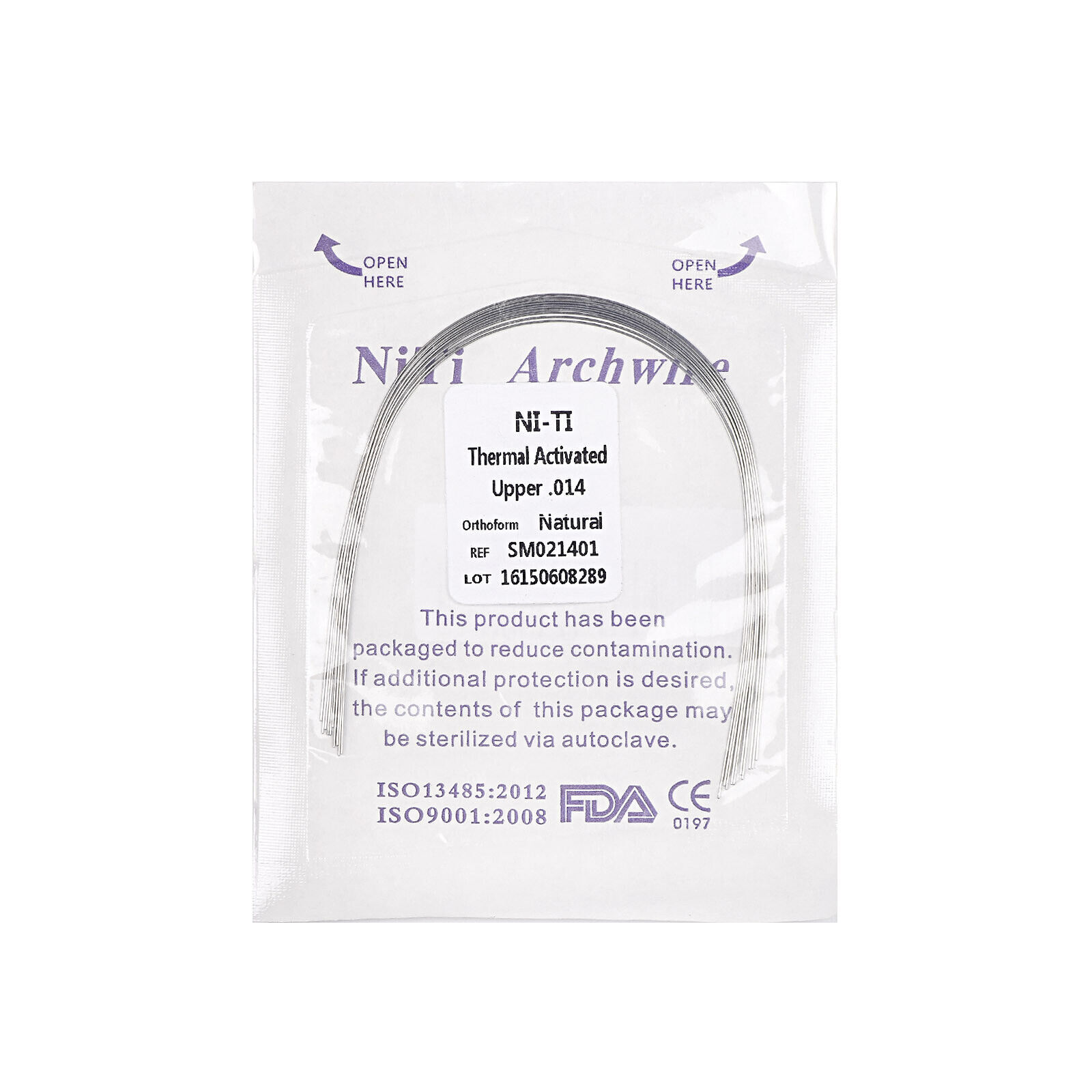 10 Pcs Dental Orthodonti Heat Thermal Activated Niti Rectangular Round Arch Wire