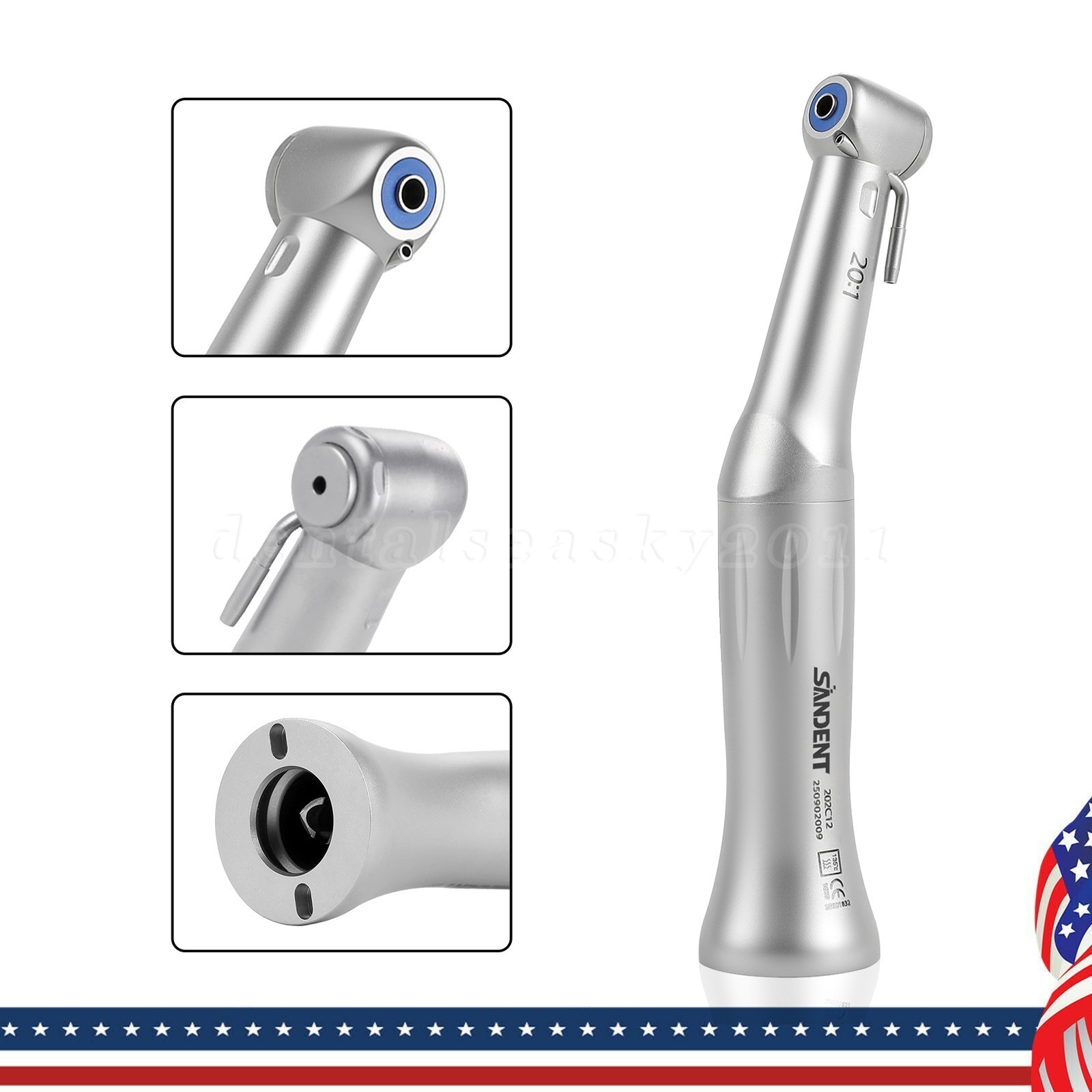 NSK MAX SG20 Dental 20:1 Reduction Implant Contra Angle Handpiece Push YBB-NY OR