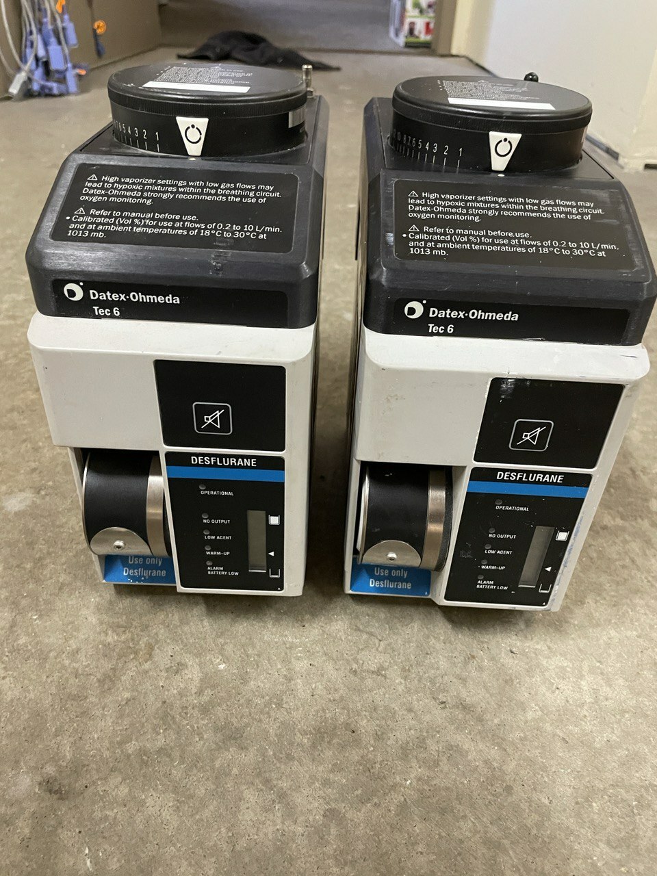 Datex-Ohmeda Tec 6 Desflurane Vaporizer Anesthesiology – 60 days warranty.