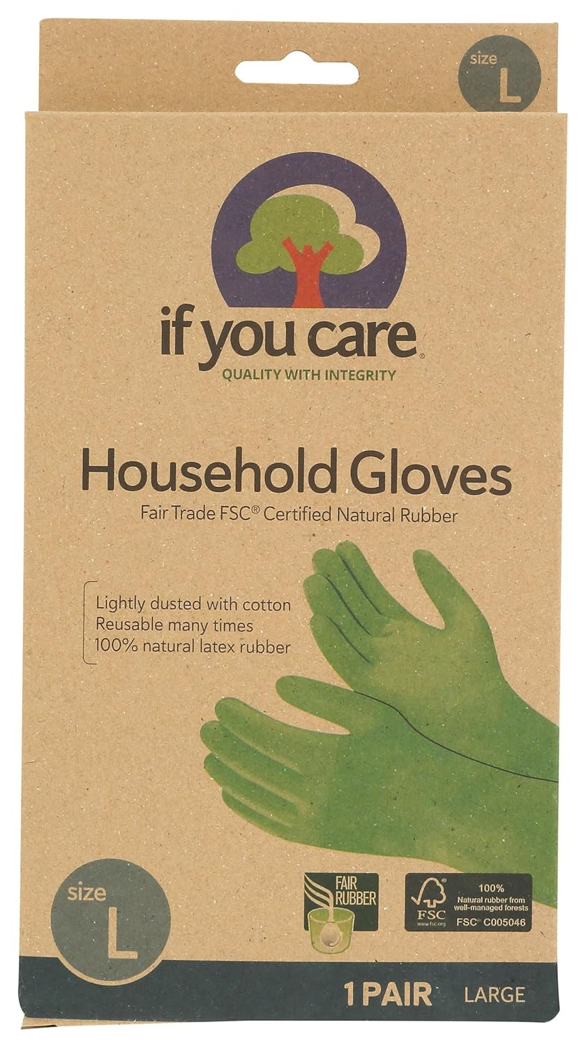 Latex Gloves, Large – 1 Pair (Pack of 1) – for Gardening, Dishwashing, Cleaning
