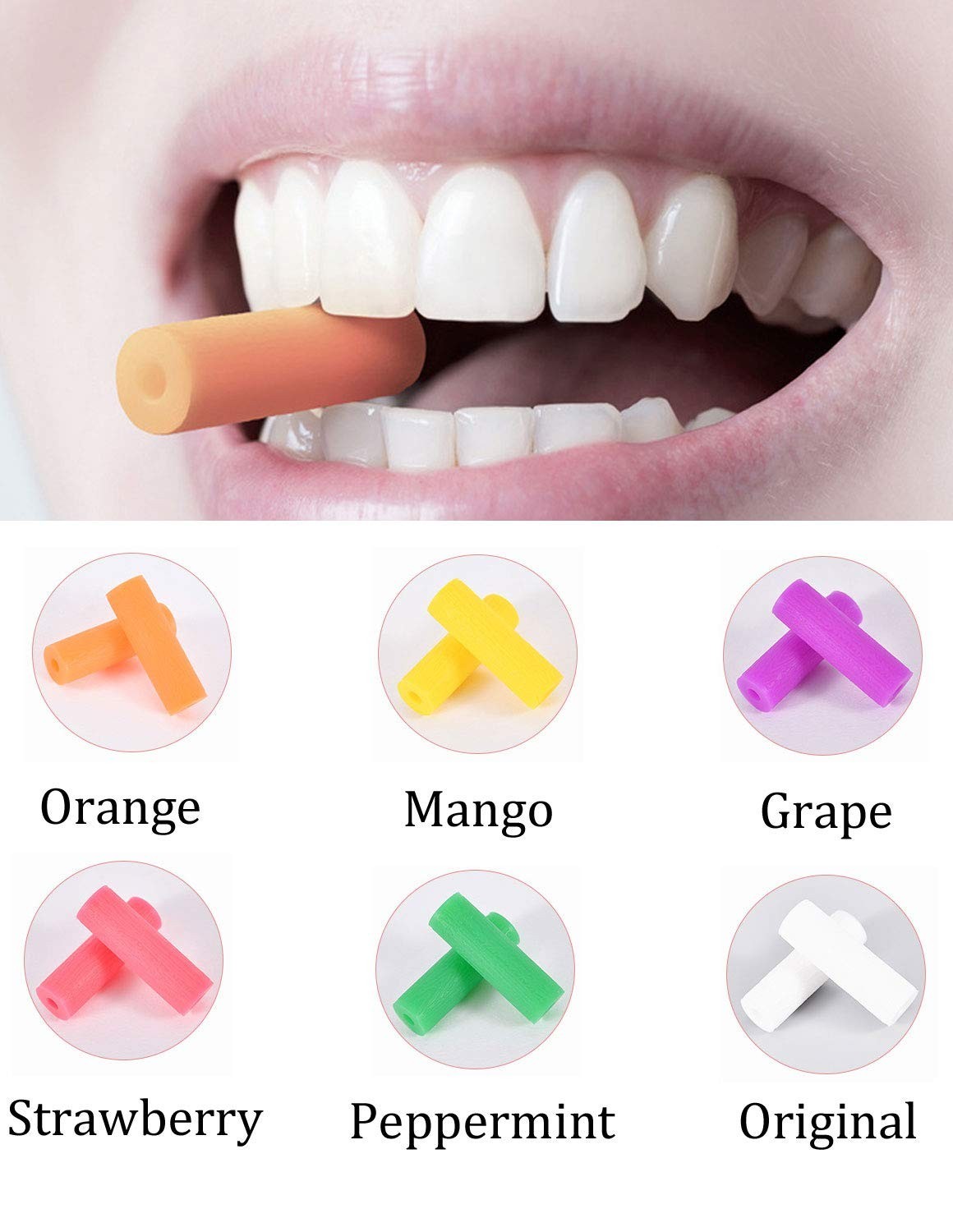 Vibrant 24-Pc Orthodontic Chewies: Soft Silicone Aids for Aligners in 6 Colors