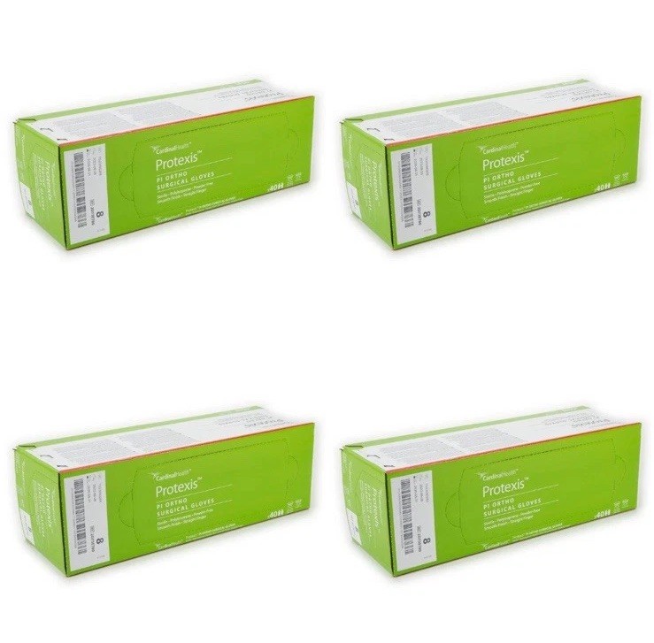 Protexis PI Ortho Surgical Gloves, Size 8, 160 Count – EXP 02/2026