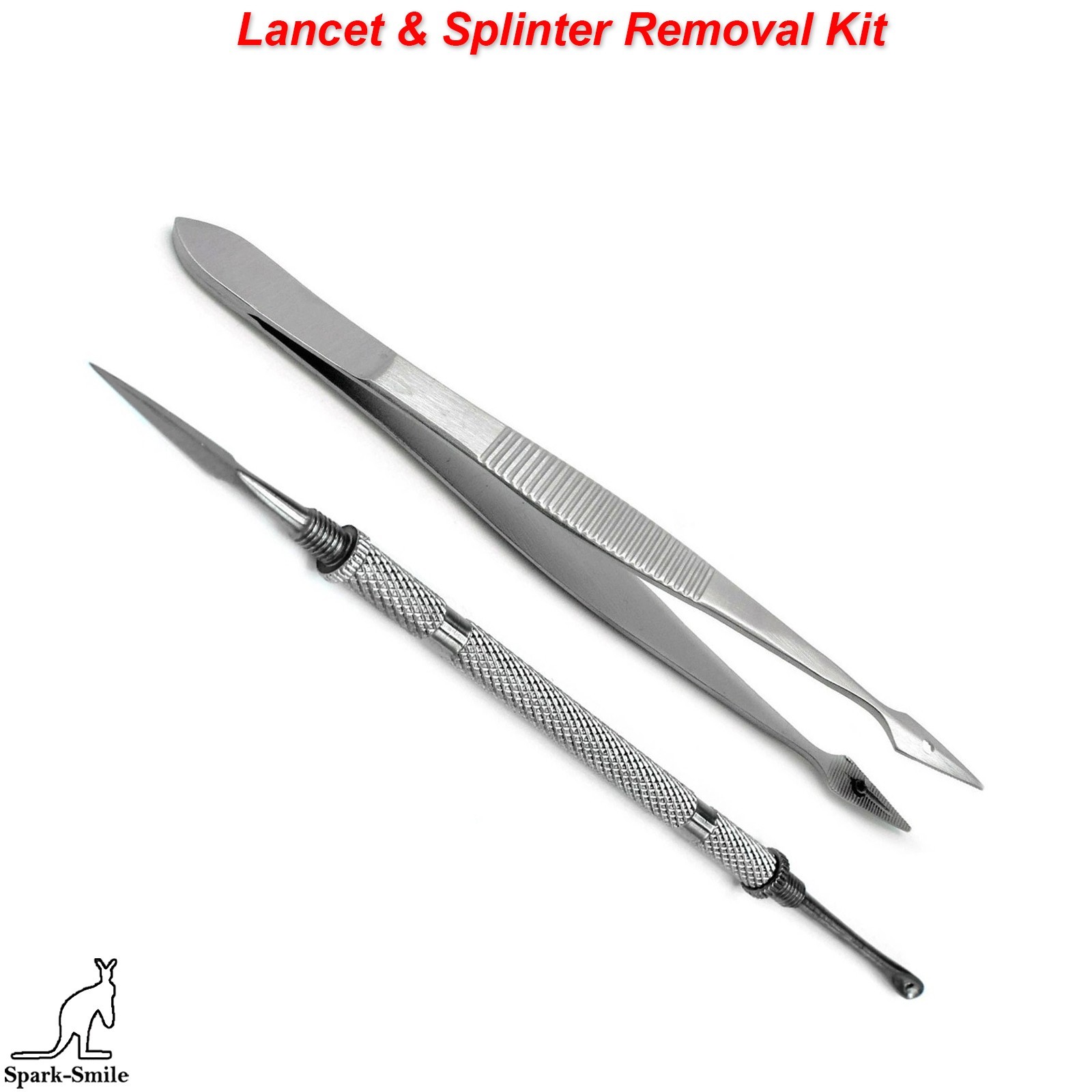 Splinter Removal Kit Tweezer Forceps & Lancet Tool for Splinters Set Of 2