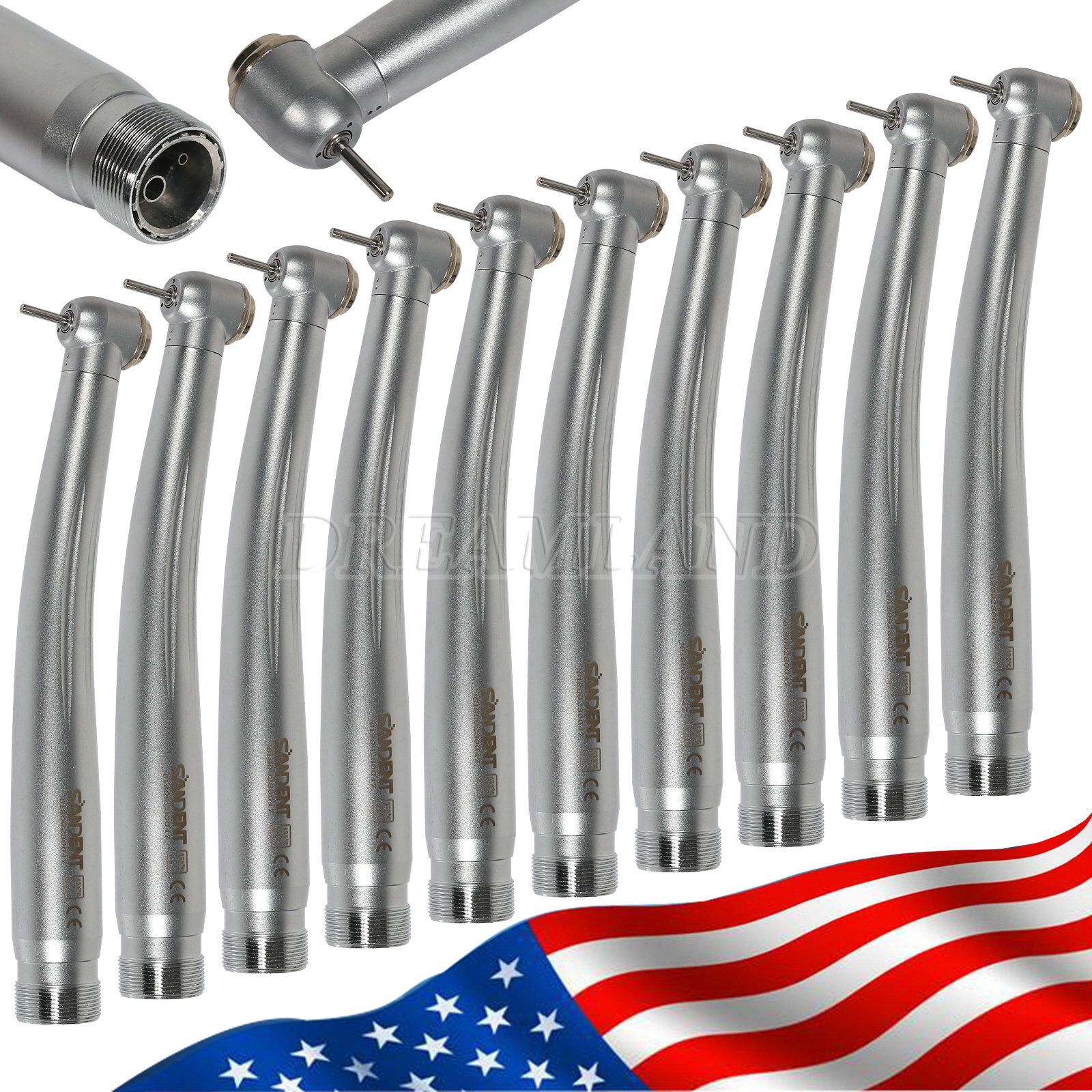 10 SANDENT For NSK Dental High Speed Handpiece Clean Head System 2 Holes