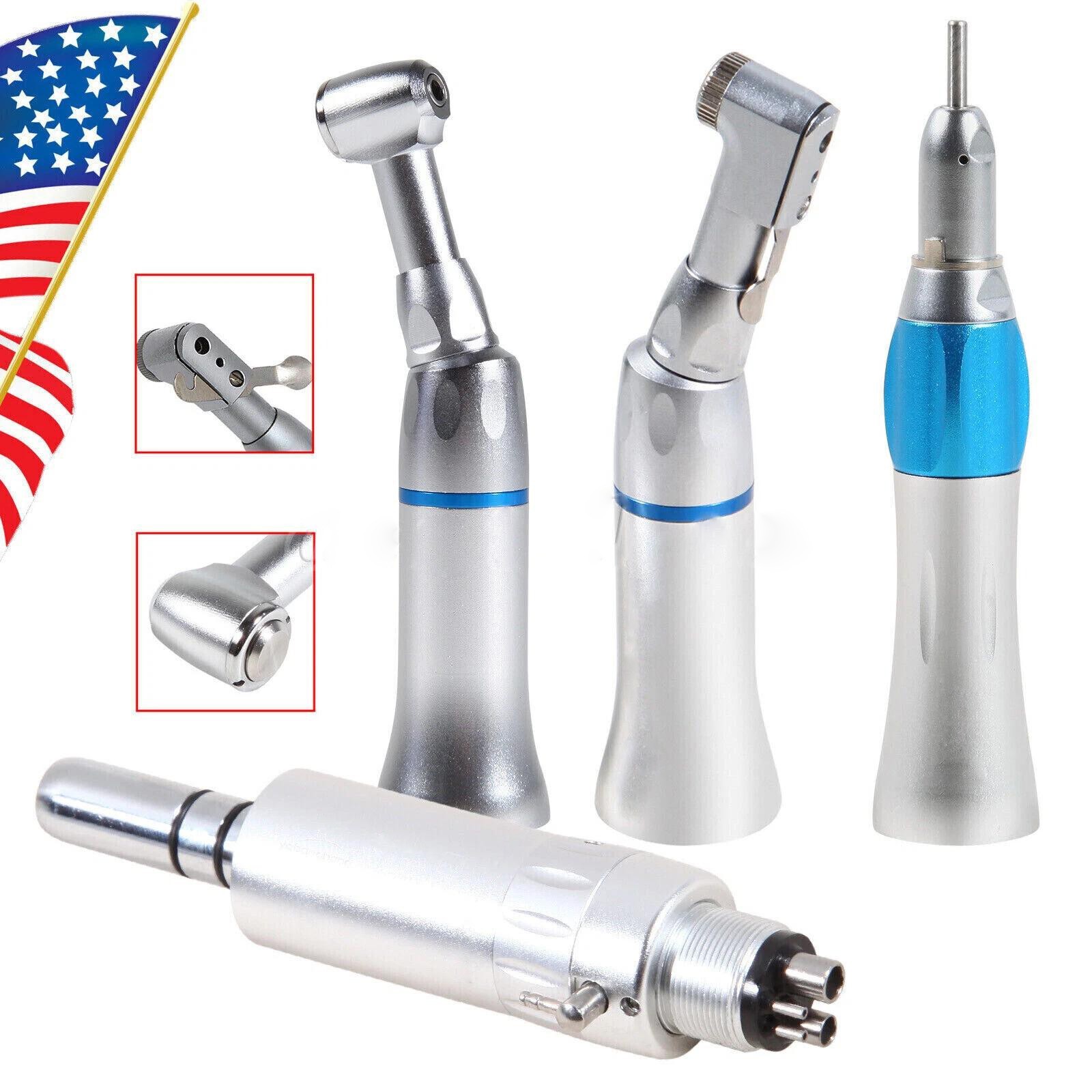 Dental Low Speed Handpiece Straight Contra Angle Air Motor 4 /2H