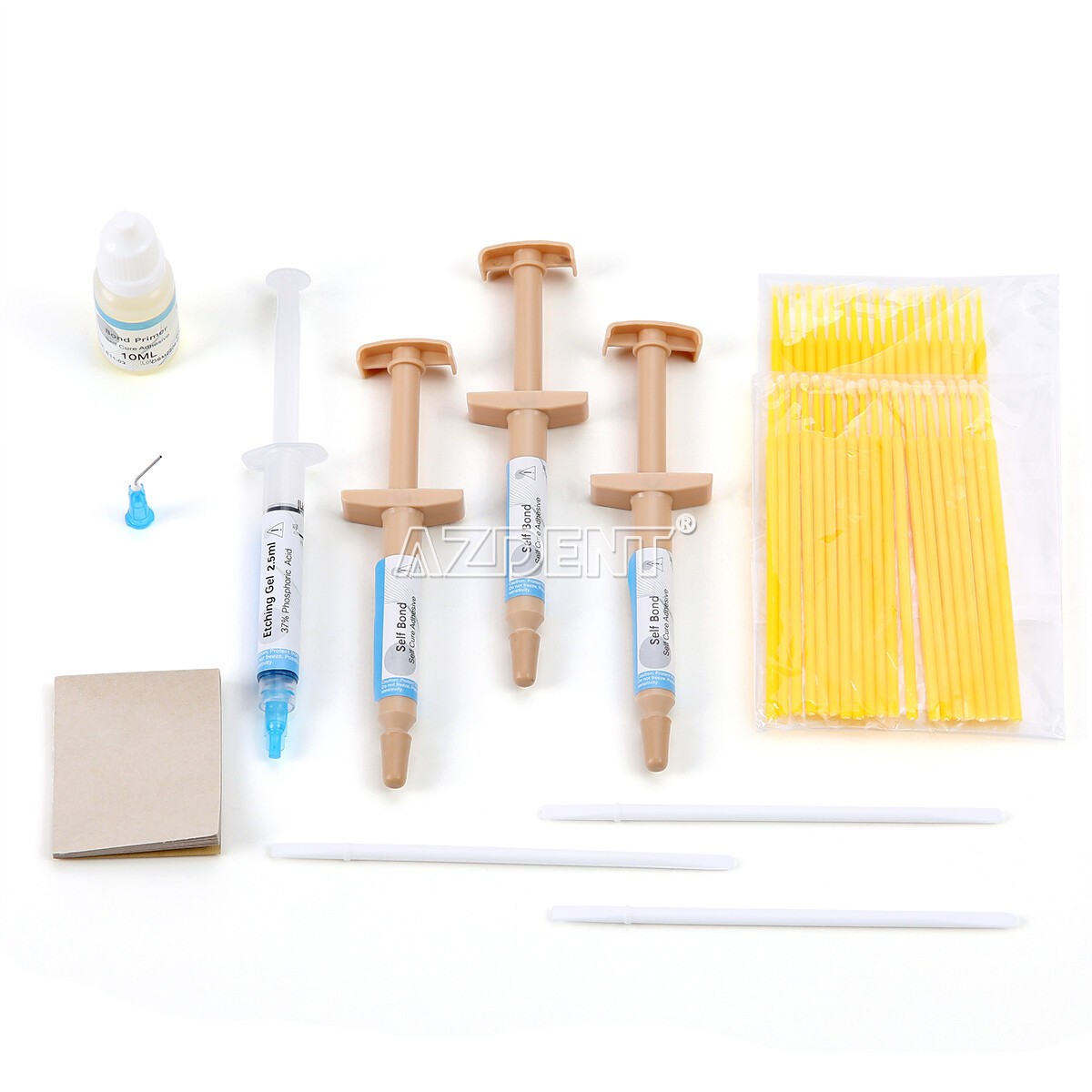 Dental Orthodontic Brackets Light Cure Bonding Adhesive Etch Gel Bonding System