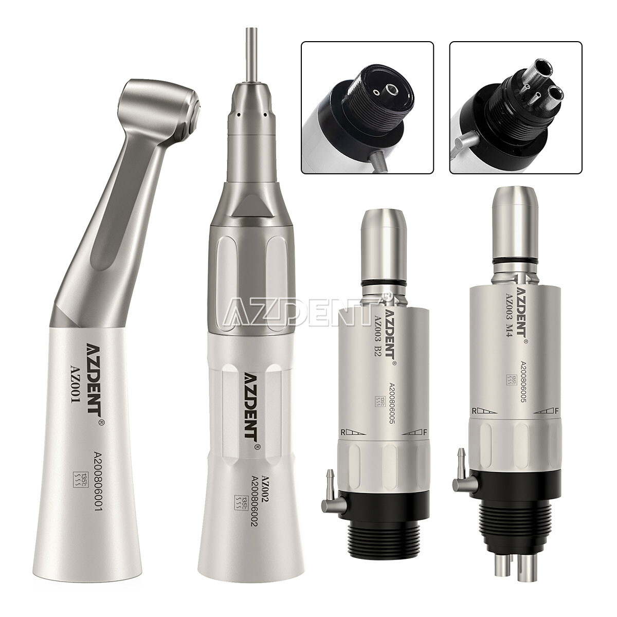 AZDENT Dental E-generator LED High Speed/Slow Low Speed Handpiece Kit 2/4Hole