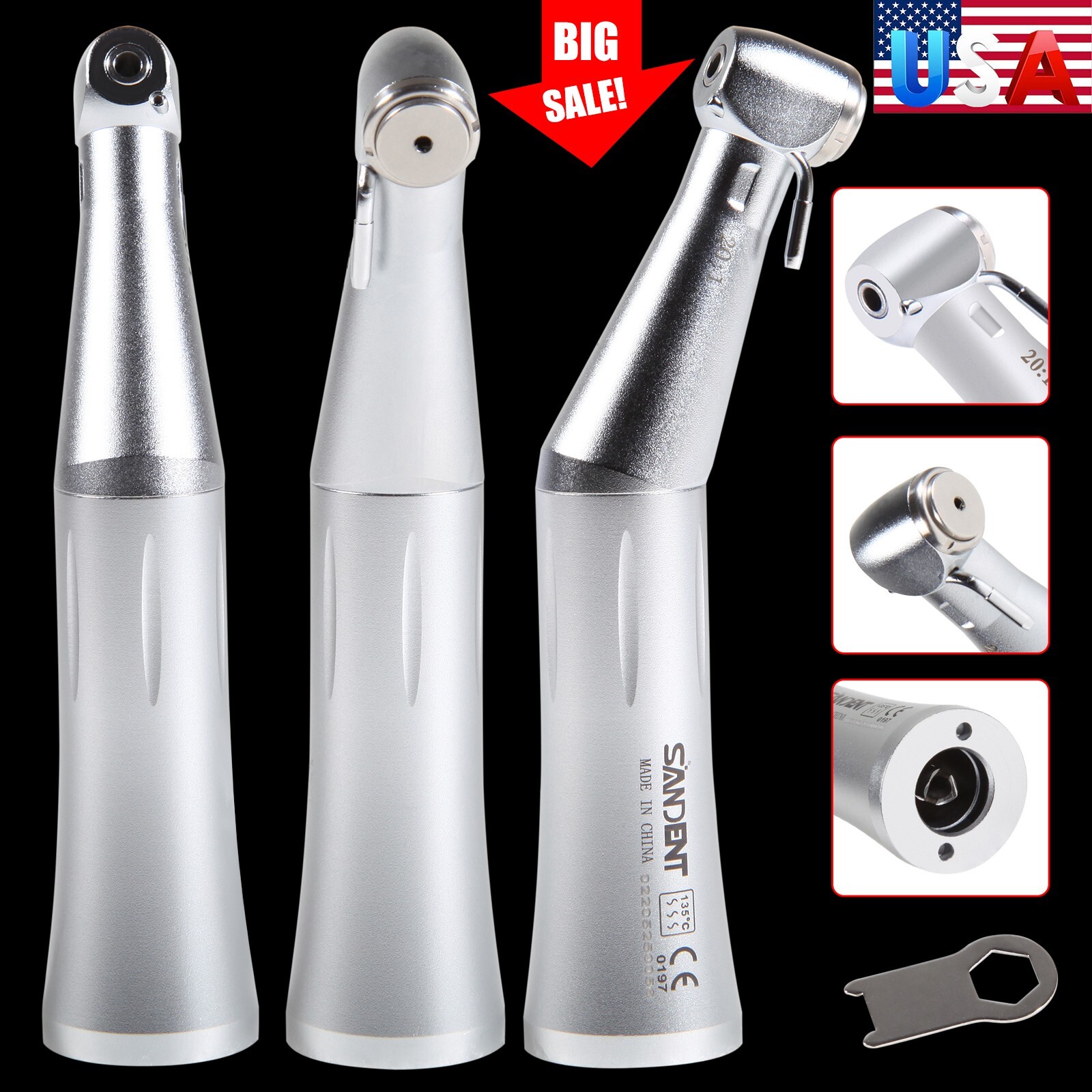 NSK MAX Dental 20:1 Reduction Implant Surgical Contra Angle Handpiece Push SG20