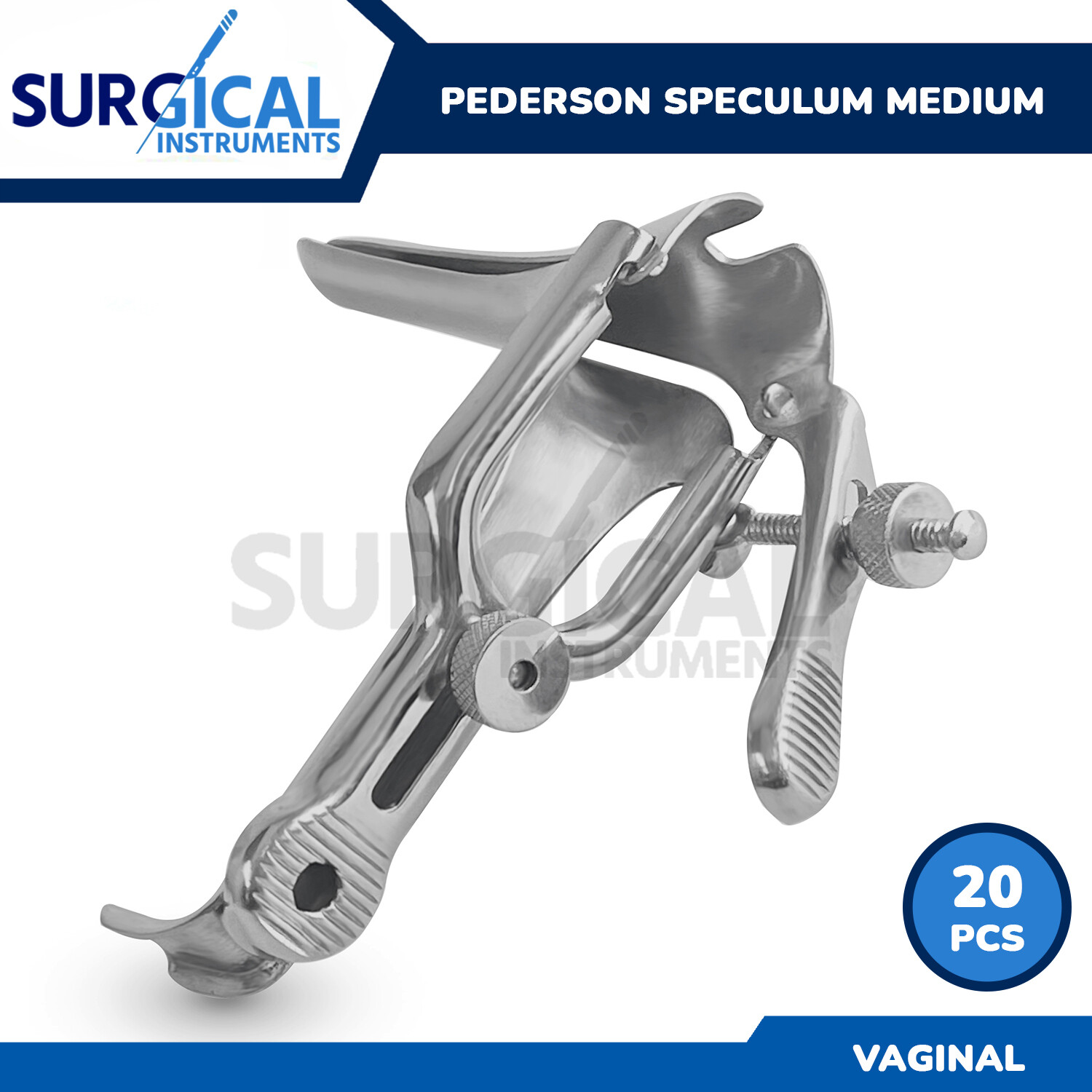 20 Pcs Pederson Vaginal Speculum Medium Stainless OB/Gyno Surgical German Grade