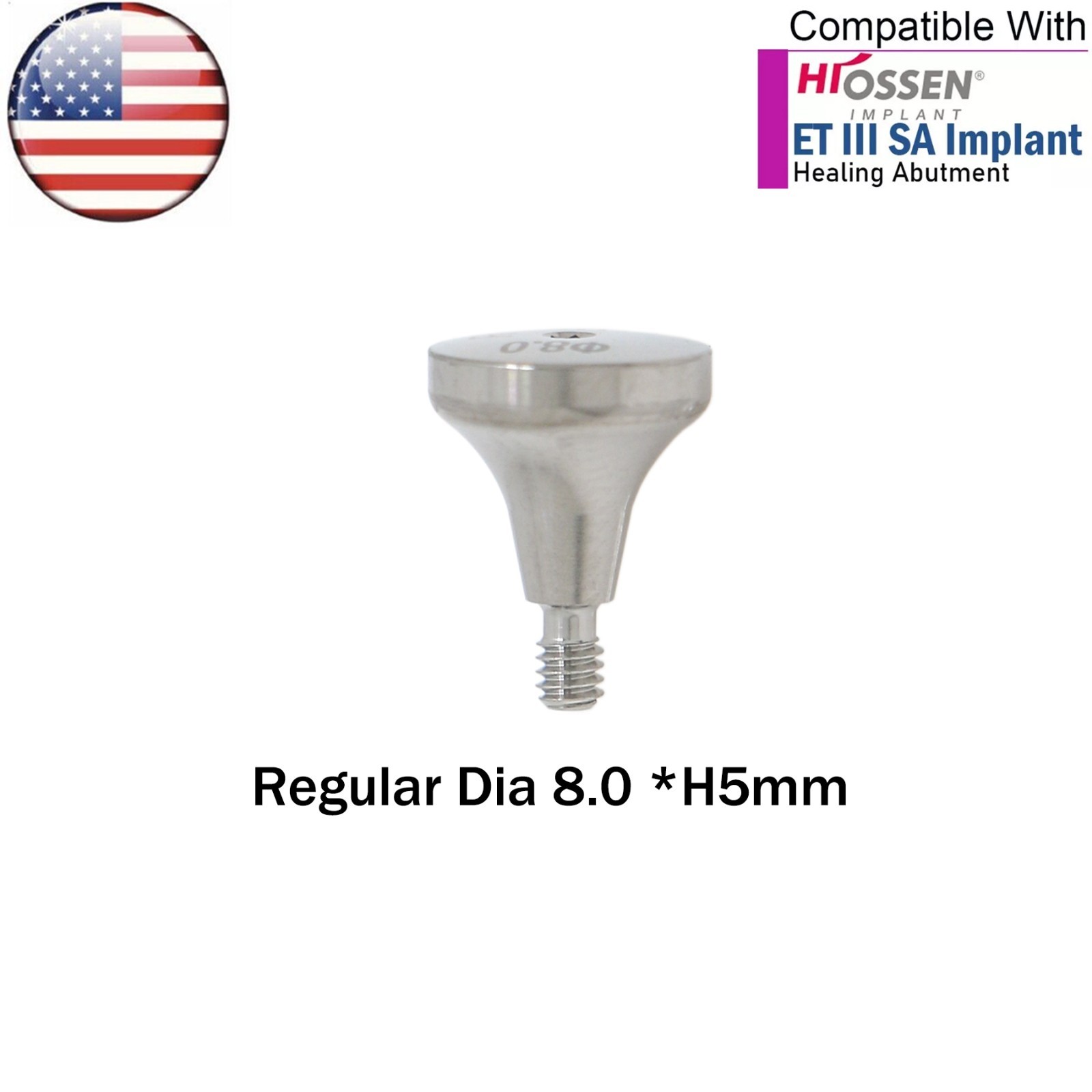 US Dental Healing Abutment Caps Regular Cover Screw For Osstem Hiossen ET