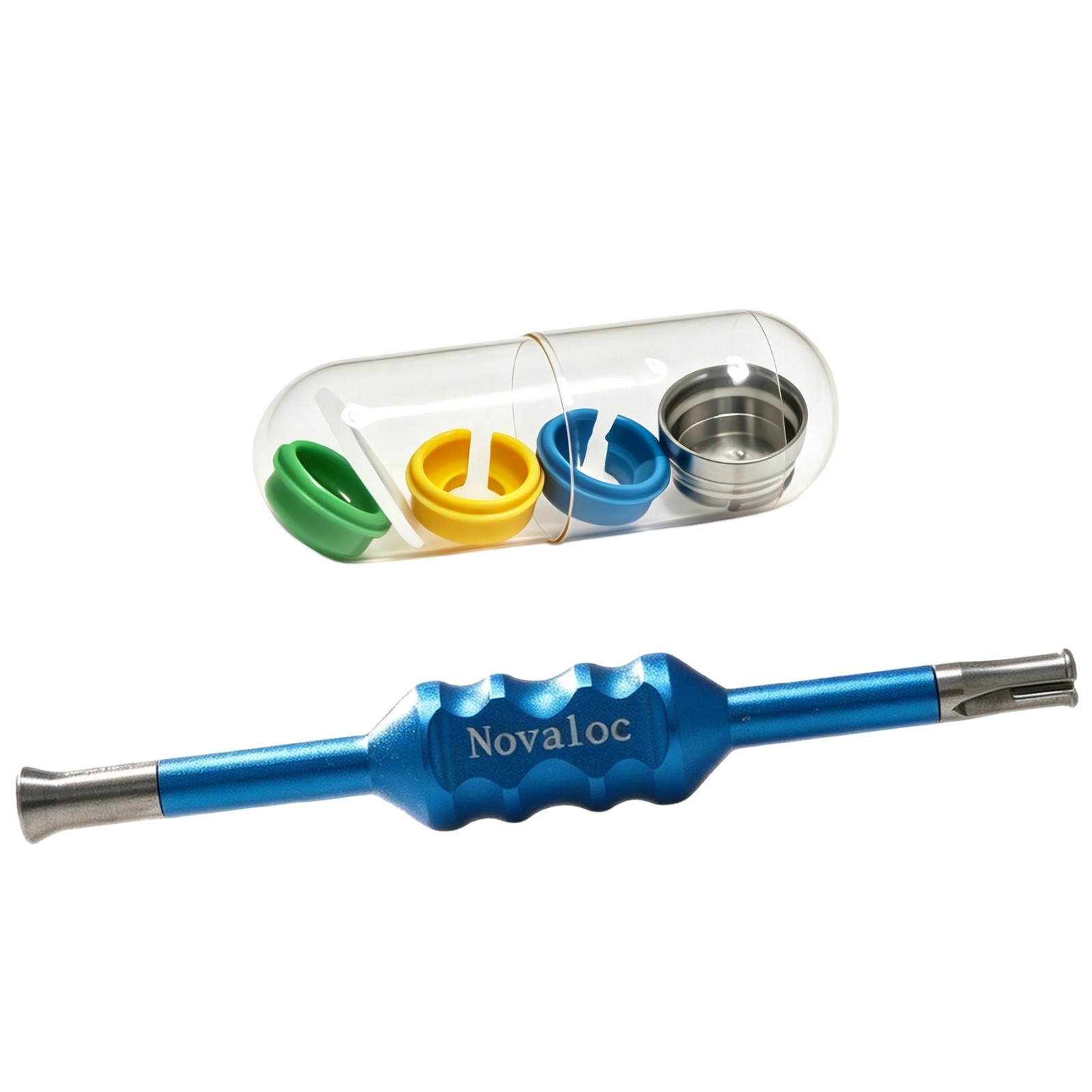 US Dental Novaloc Retention Inserts Caps Peek Locator Mounting & Demounting Tool