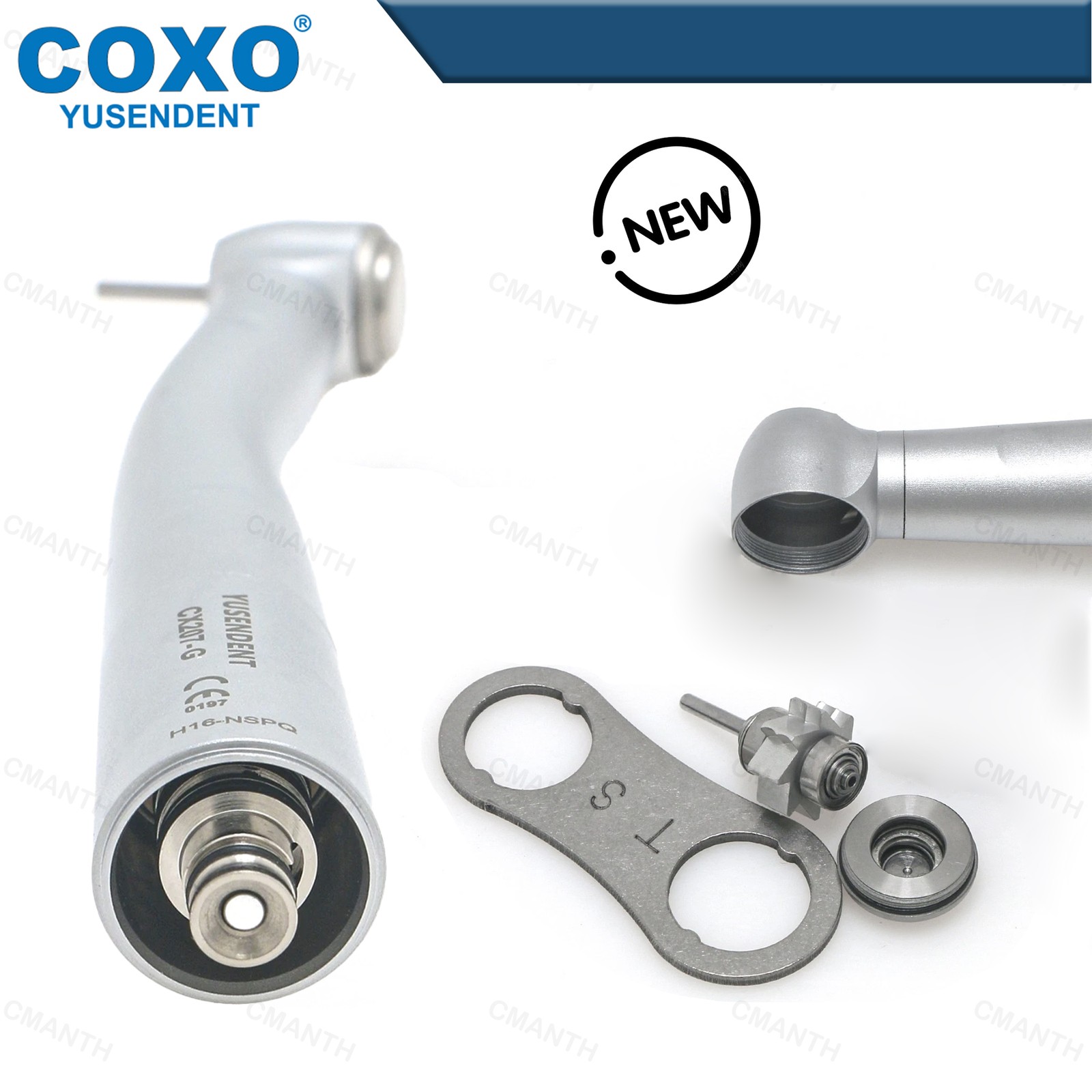US COXO Dental Fiber Optic Turbine Handpiece High Speed Fit NSK 6 Pin Coupling