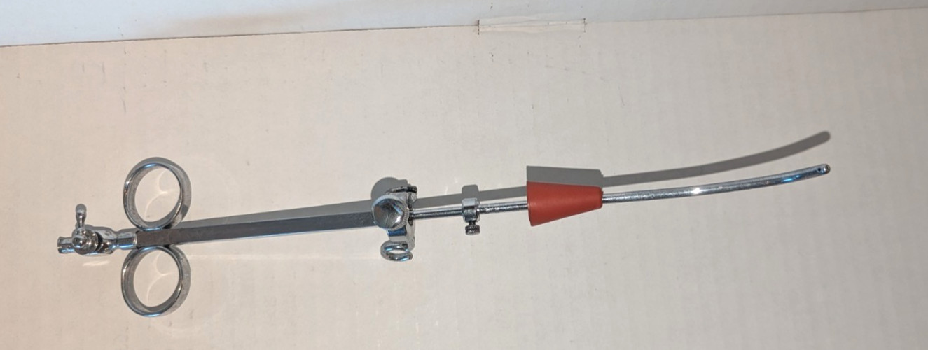 Vintage Uterine Cannula Obstetrics & Gynecology medical tool oddity (D3)