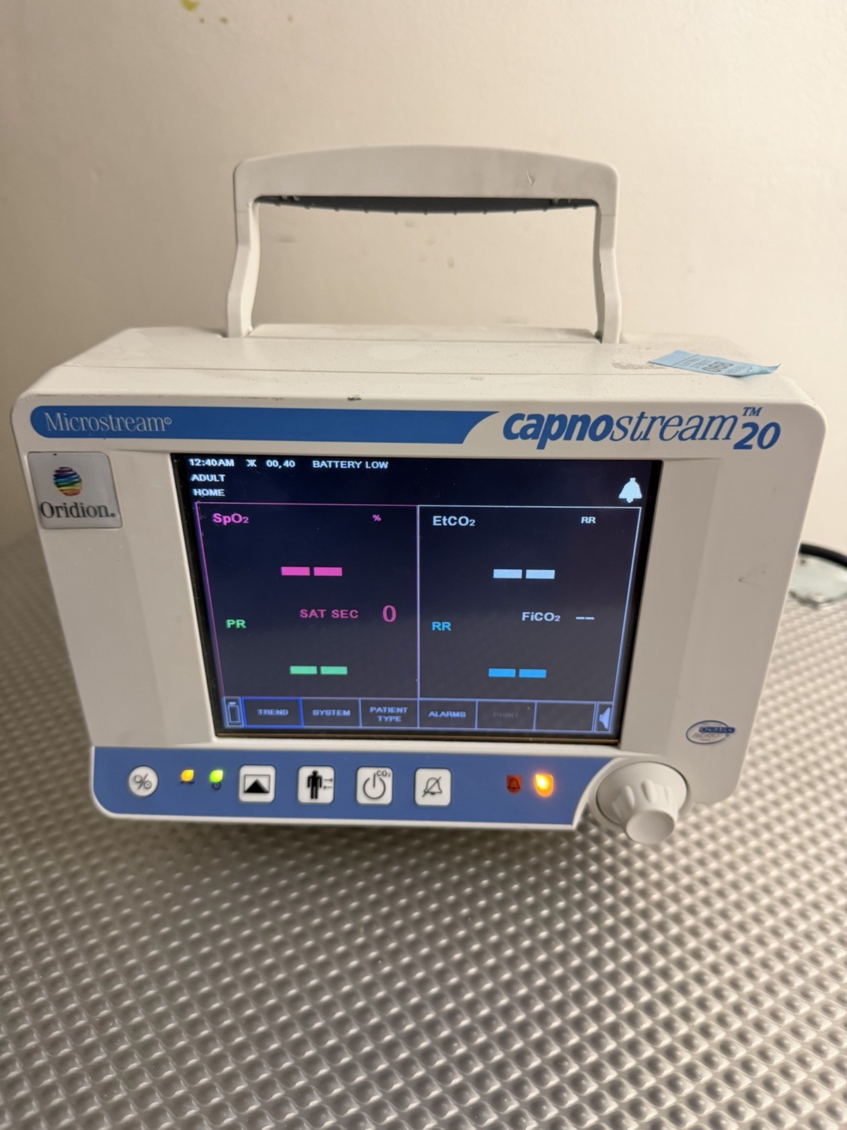 Oridion Capnostream 20p Capnograph EtCO2 CO2 SpO2 Monitor READ