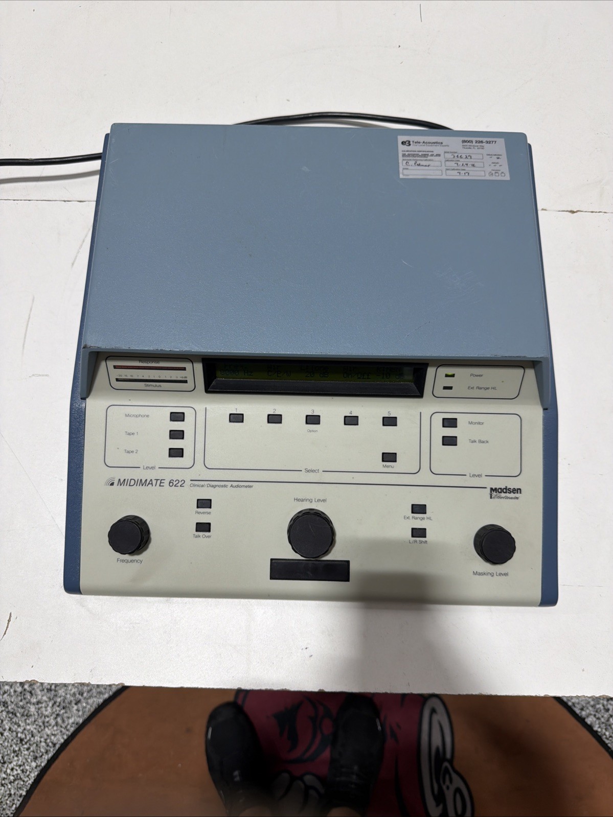 Madsen Midimate 622 Clinical/ Diagnostic Audiometer With Cords MM622