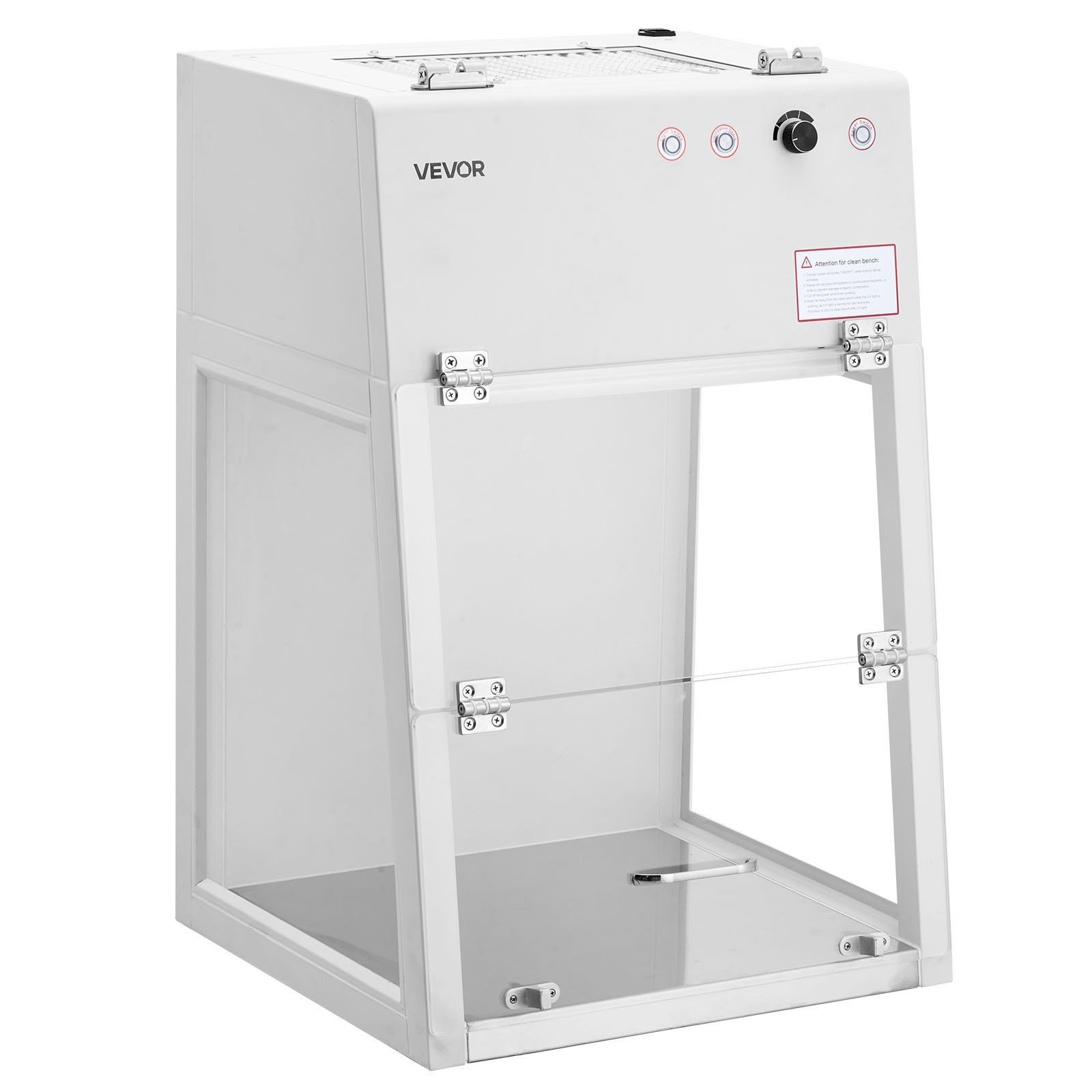 Vertical Laminar Flow Hood, 0.45 m/s Adjustable, LED Light, 65dB, Desktop