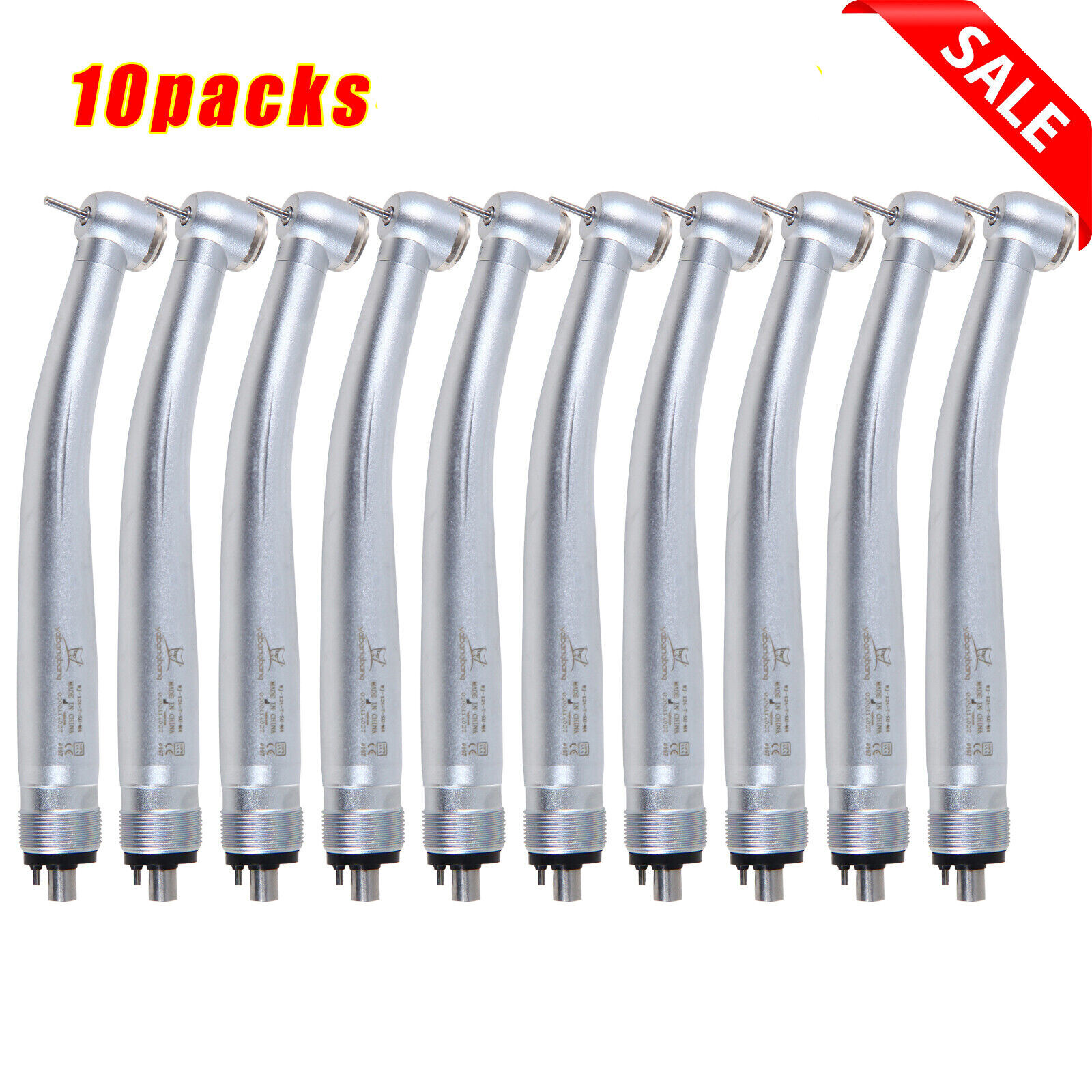 10 Pcs NSK Style Dental High Speed Turbine Handpiece Large Torque 4 Hole WJ-M4