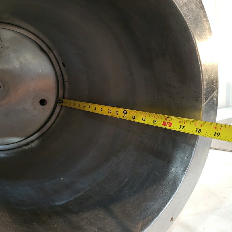 Stainless Steel Positive Pressure Chamber Cylinder Horizontal Custom Stand 12″ D