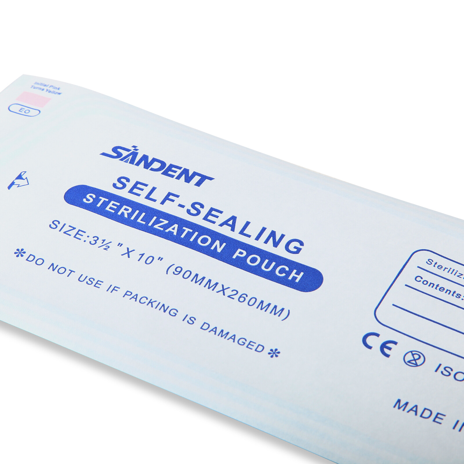 1000 Self-Sealing Sterilization Pouch, 3.5″ x 10″, Paper/Blue Film (5 Boxes)