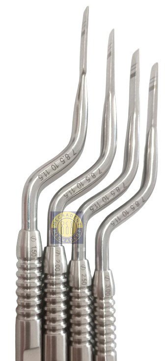 Dental Bone Ridge Splitting Chisels Osteotome Set of 4 – Surgical Bone Grafting