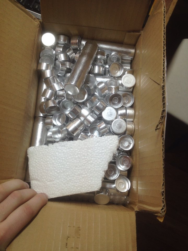 100pcs Dental Lab Aluminum Tube Empty Cartridges For Flexible Acrylic 25.5* 85mm