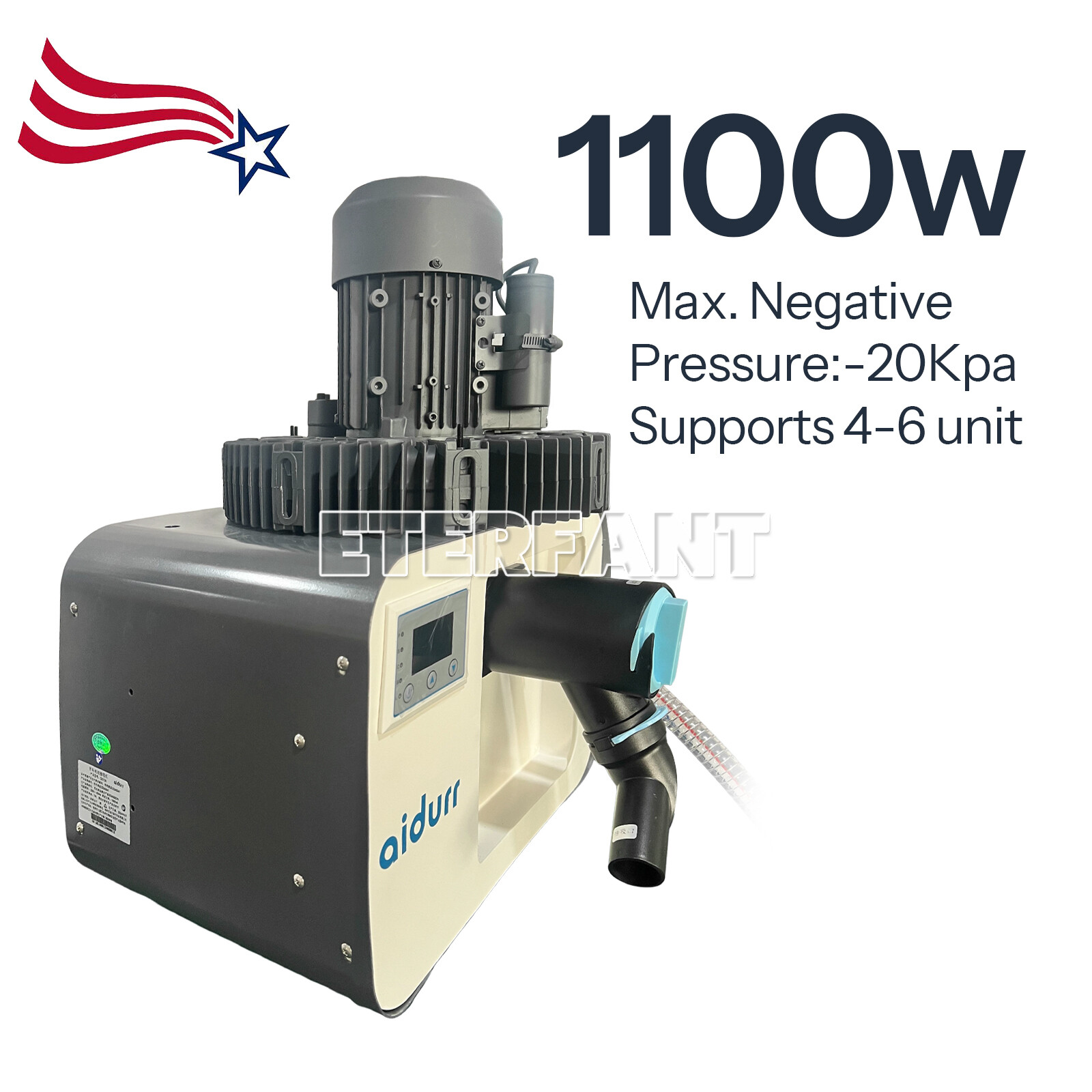 Dental Electric Suction Machine Vacuum Pump System Semi-Dry Type DE106 2200L/min