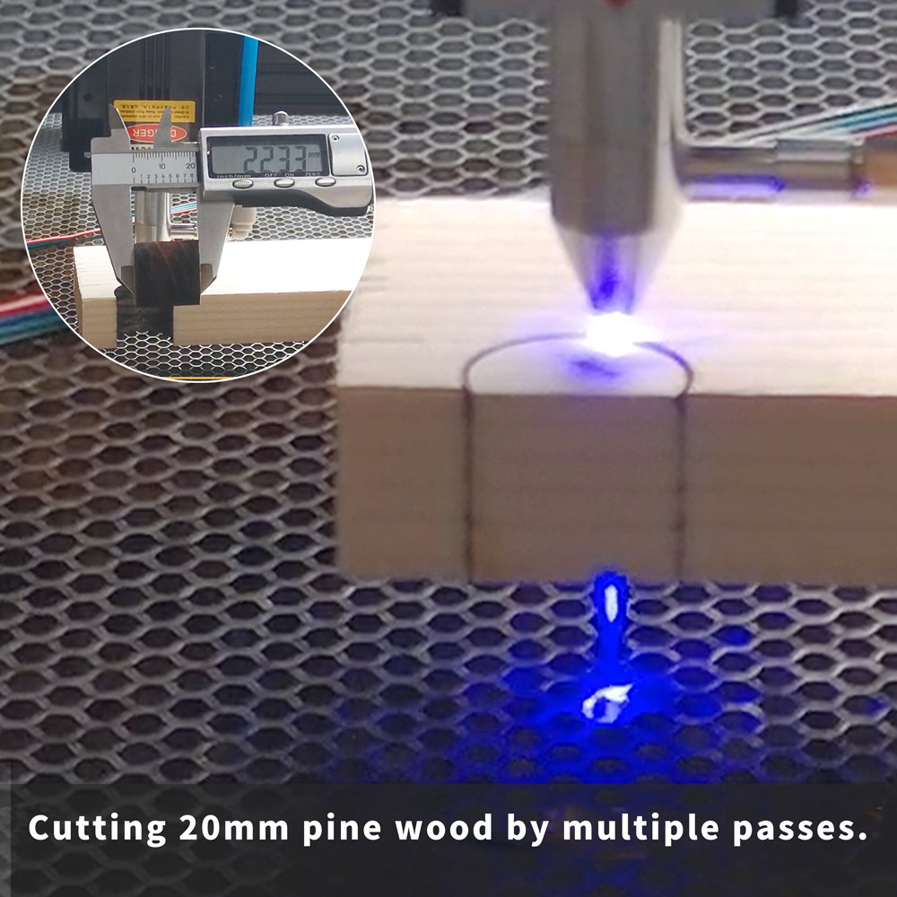 80W Laser Cutter Module Head with Air Assist for CNC Engraver Cutting Machine