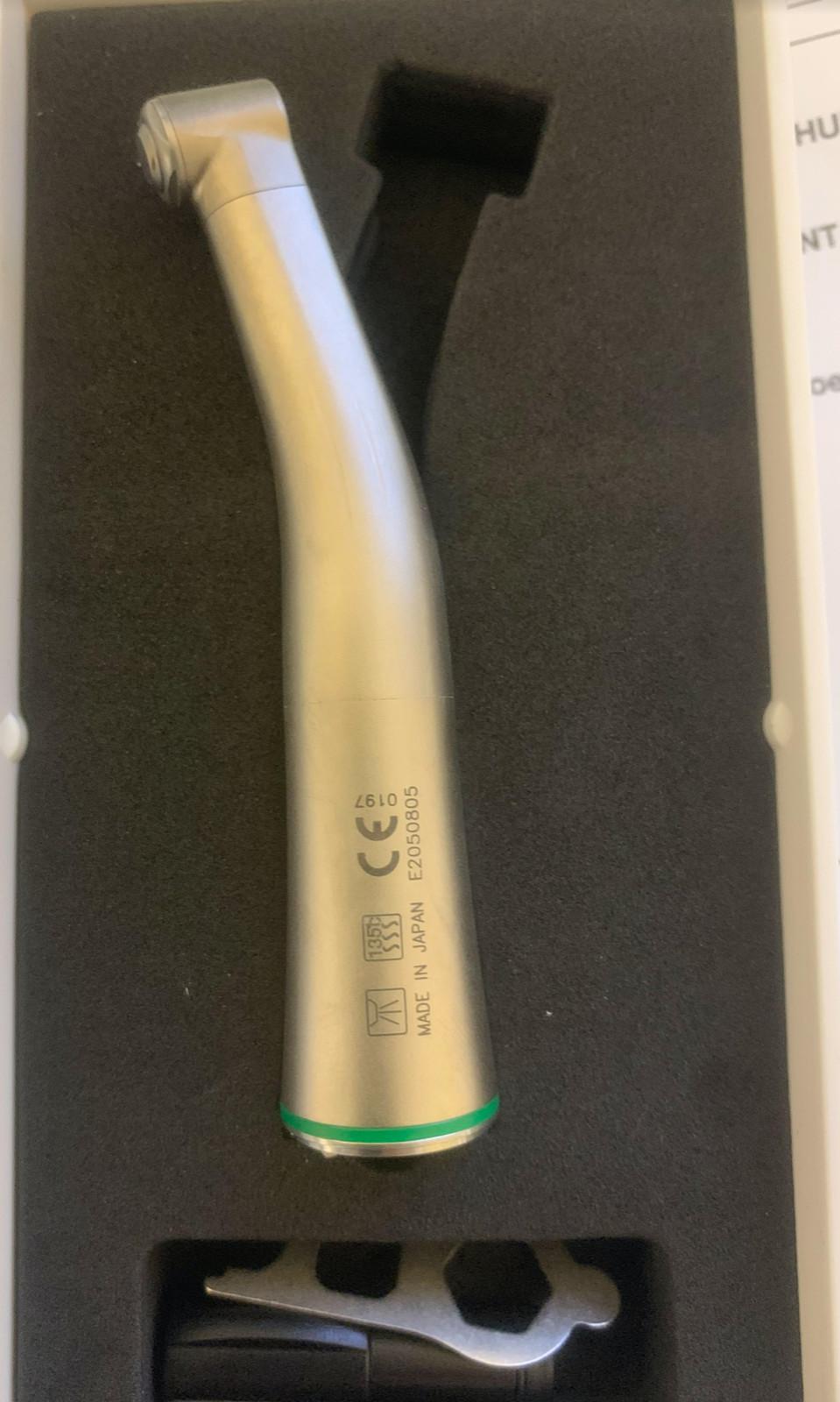 X.10L Size Fiber Optic Contra Angle Handpiece 16:1 reduction latch burs