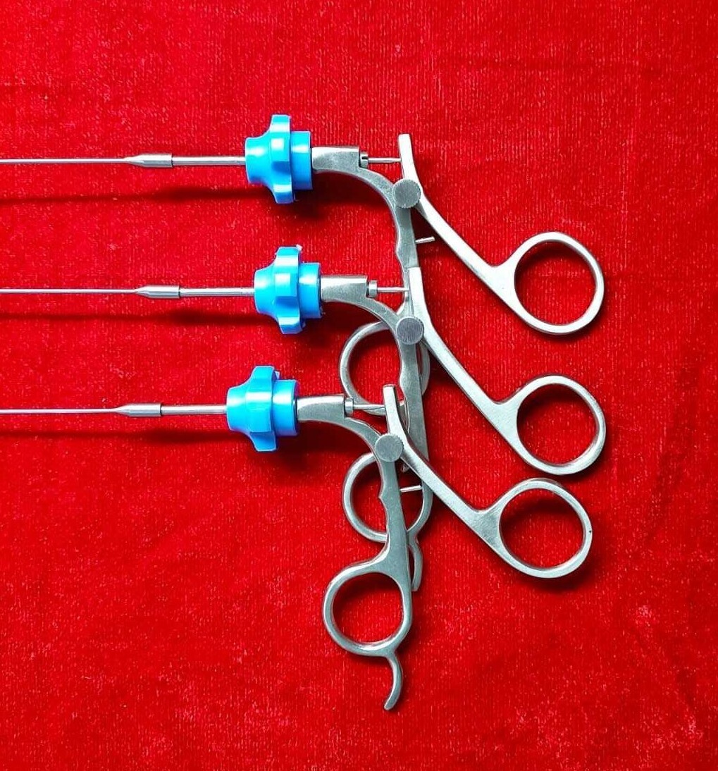 3pc – Hysteroscopy Semi Rigid Rotatable Alligator 5FR 40CM Reusable Instruments