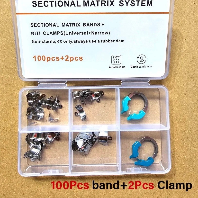 Dental Matrix Bands Ring Sectional Matrice Clamp Fit Palodent V3 Garrison FDA