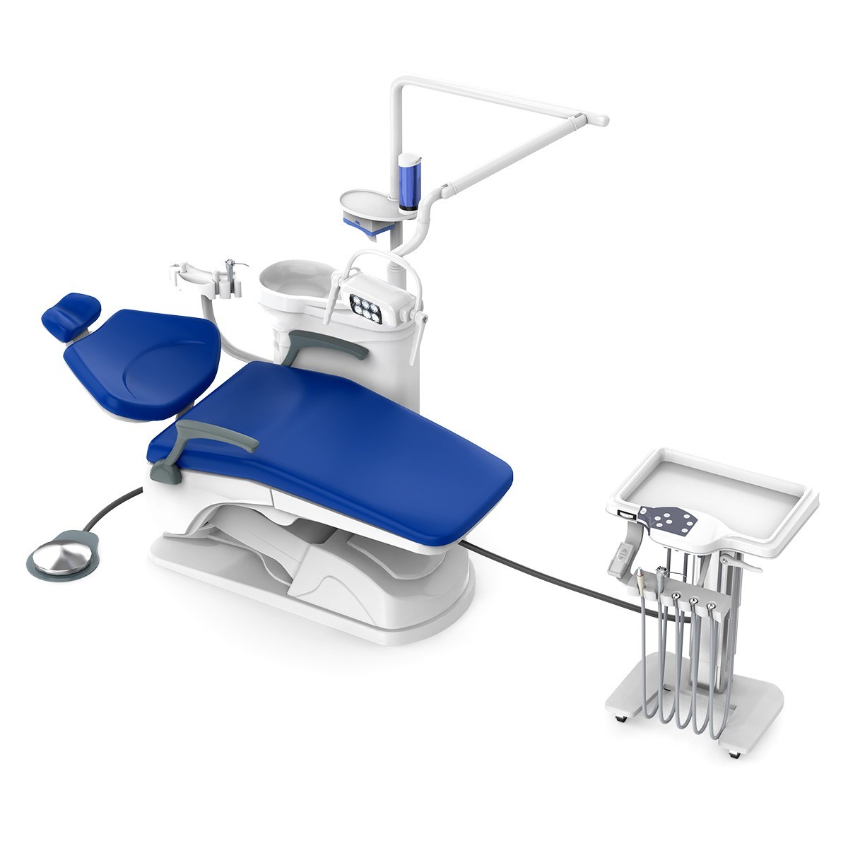 Dental Unit Chair Computer Control PU Leather DC Motor +Doctor Stool TJ2688-A1