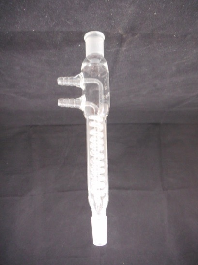 Kimble KONTES Glass Bantam-Ware 100mm Coiled Reflux Condenser 14/20 Joint 283000