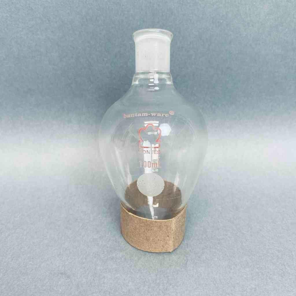 Kimble Kontes Pear Shaped Boiling Flask 100 ml 14/20 Joint Lot of 8 Flasks