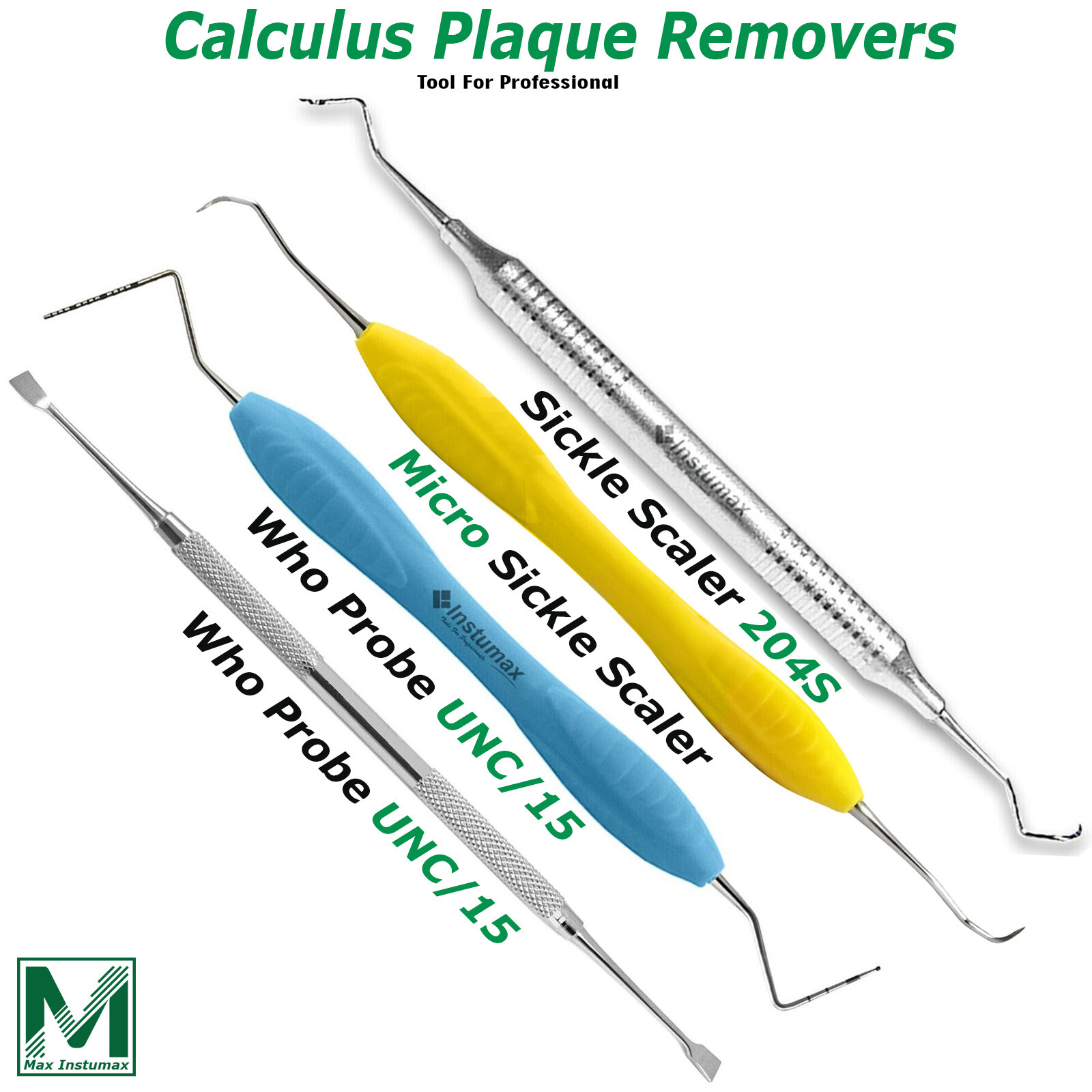 Dental Tooth Cleaning Kit Dentist Scraper Pick Tool Calculus Plaque Flos Remover