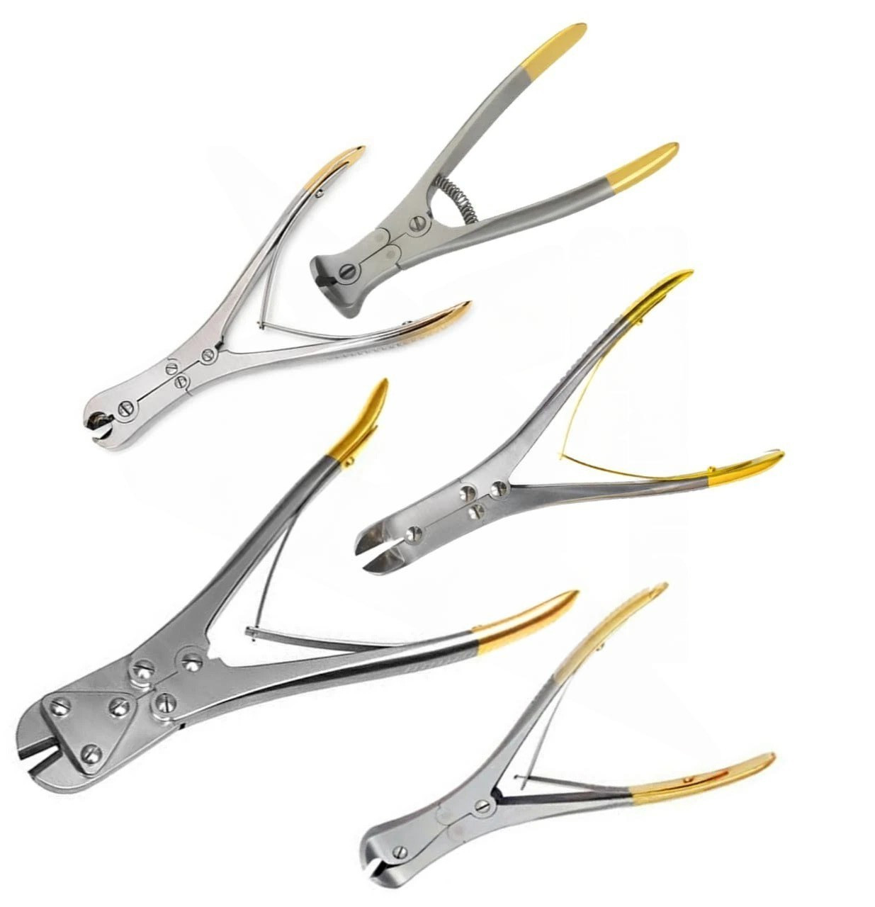 T/C CNS Pin Wire & Kirschner Wire Cutter Mix Set of 5 PCs Orthopedic Instruments