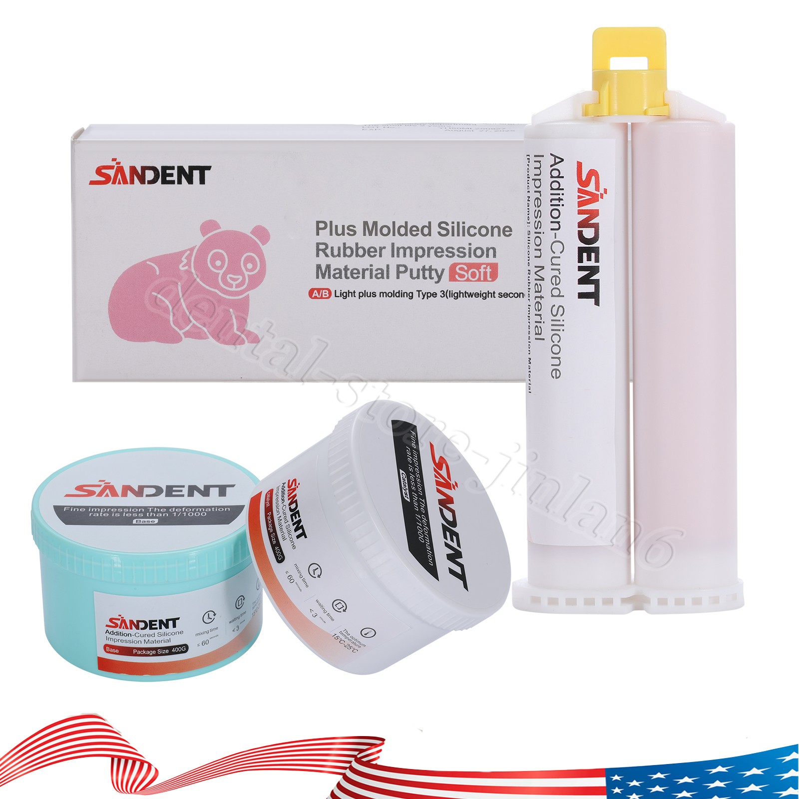 Dental Elastomeric Impression Material Normal/Fast Set Dispenser-Mix Type 1/2/3