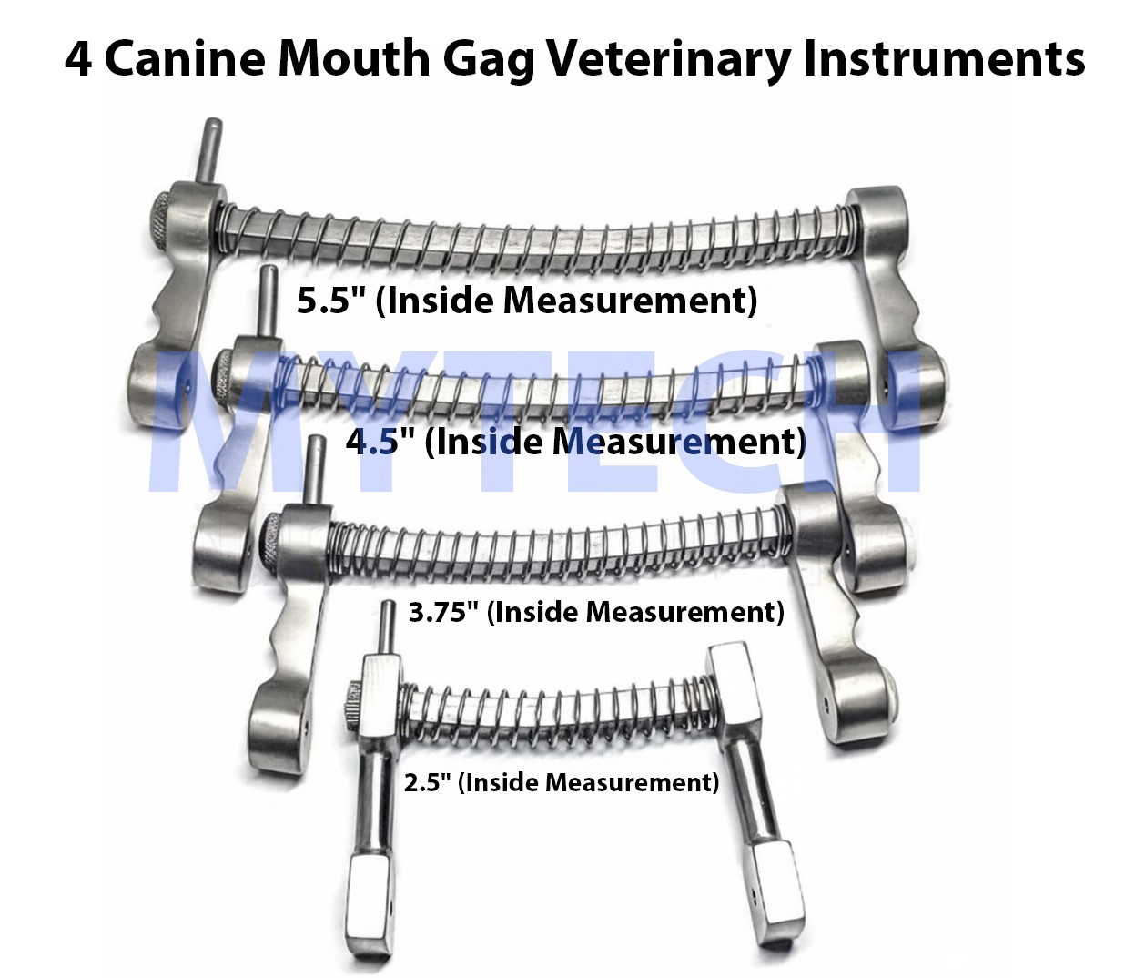 4pcs Canine Mouth Gag Veterinary Instruments Oral Surgery Retractors