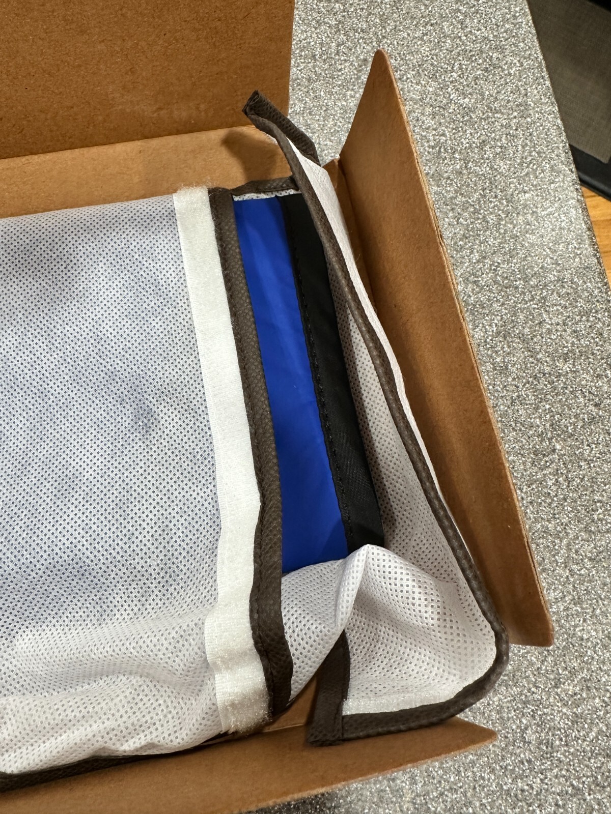 LEAD APRON ADULT WITH COLLAR, ROYAL BLUE, NEW