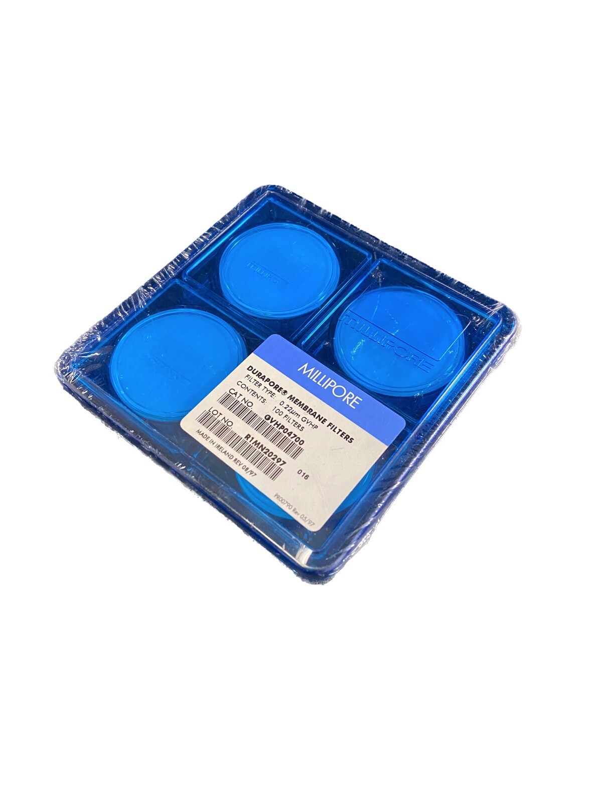 MILLIPORE Durapore PVDF Membrane Filter 0.22μm Pore Size GVHP GVHP04700 (100/cs)