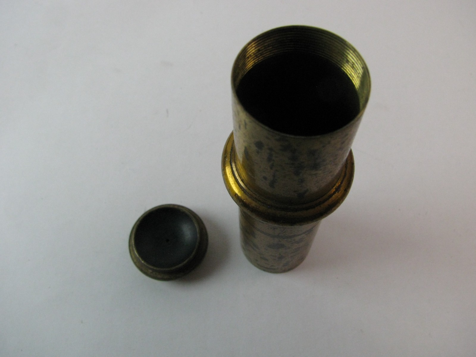 ANTIQUE BRASS RARE UK LONDON TUBUS OCULAR MICROSCOPE
