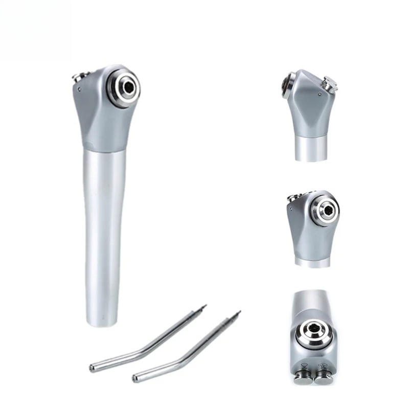 US Dental 3 Way Air Water Spray Triple Syringe Handpiece 2 Nozzles Tips Tubes