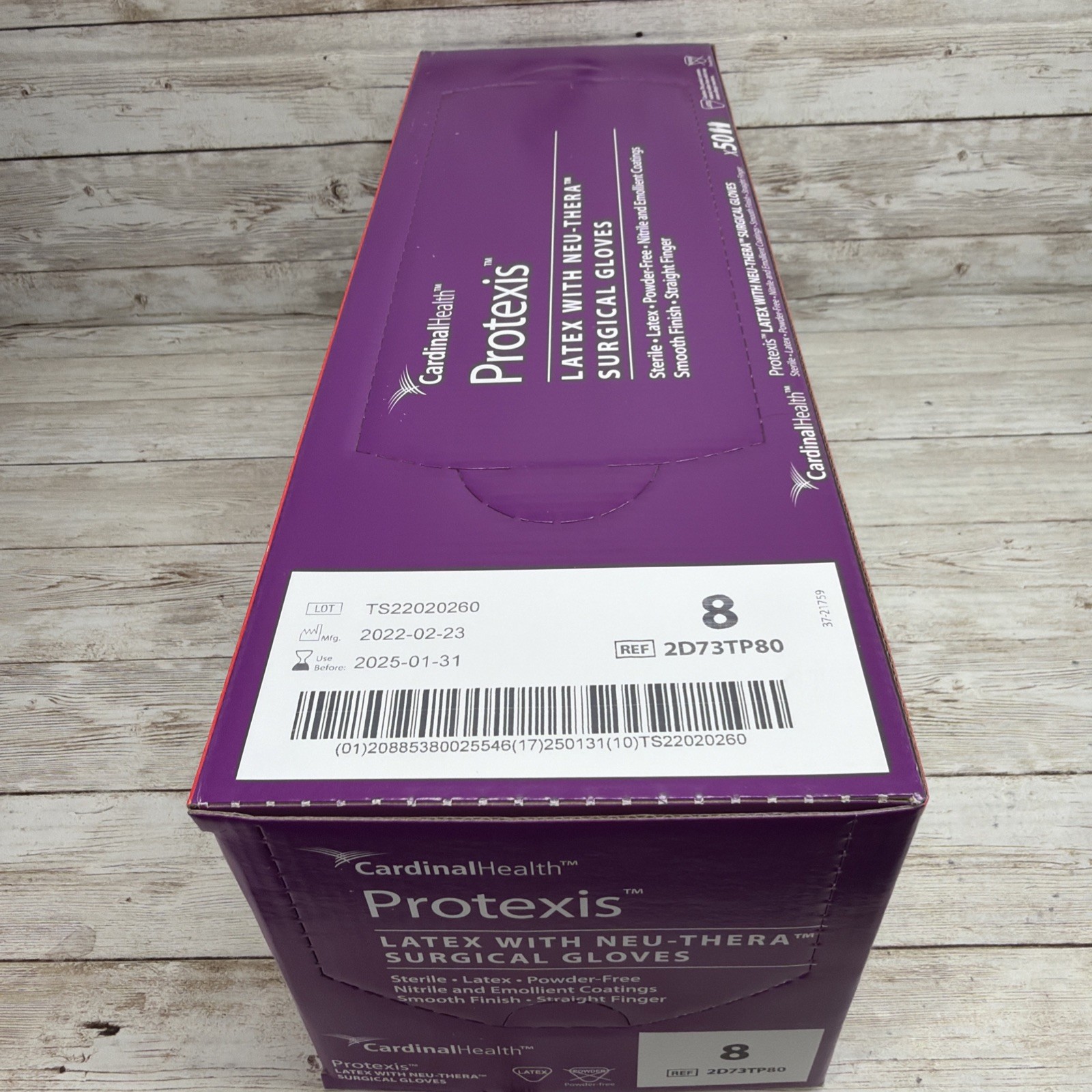 Protexis LATEX with Neu-Thera Surgical Gloves *1 Box* Size: 8 *See Date*