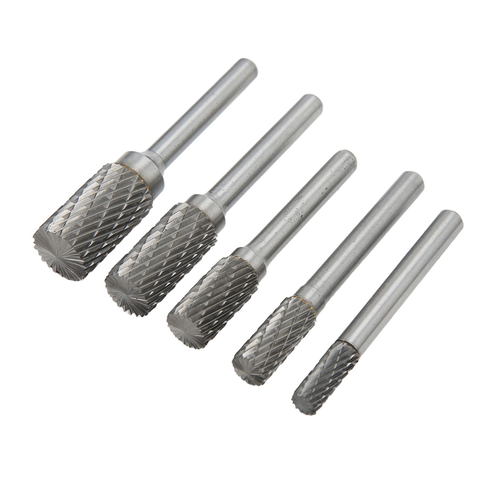 5PC Double Cut Carbide Burrs Set For Metalwork Wood Carving Grinding MLPL