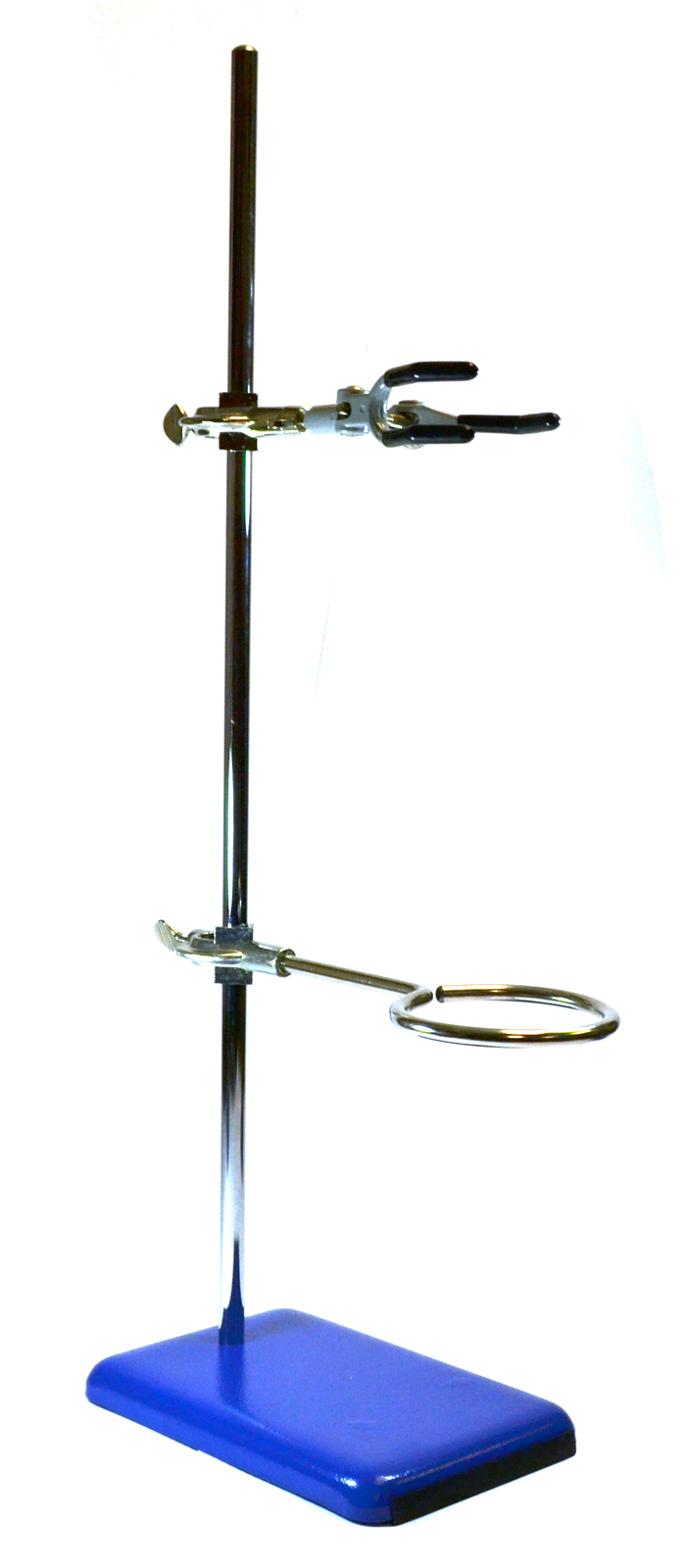 Rectangular Retort Set – 8″x5″ Base, 23.6″ Rod, Clamp & Ring – Eisco Labs