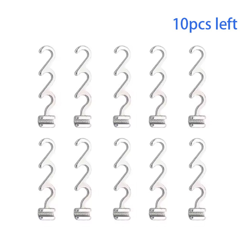 10pcs/pack Dental Crimpable Hook 3Hooks Spiral Multi Function Curved Left Right