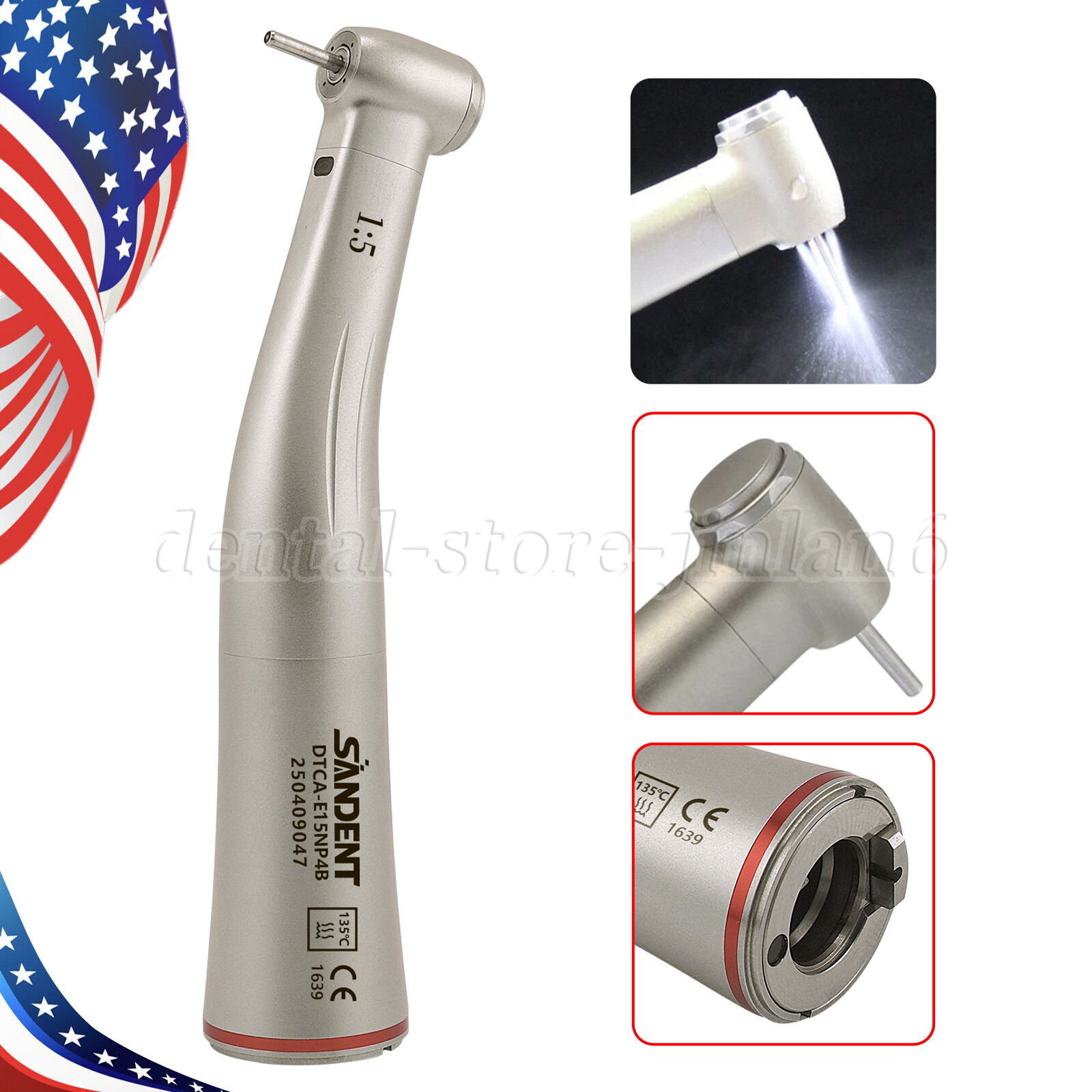 Woodpecker Style 1:5 High Speed Handpiece for MT2 MT3 Dental Electric Motor